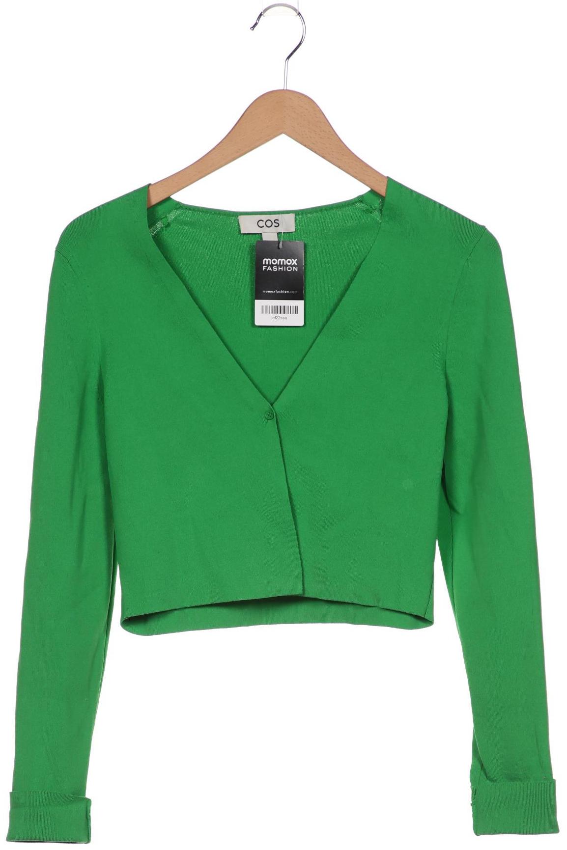 

COS Damen Strickjacke, grün, Gr. 36