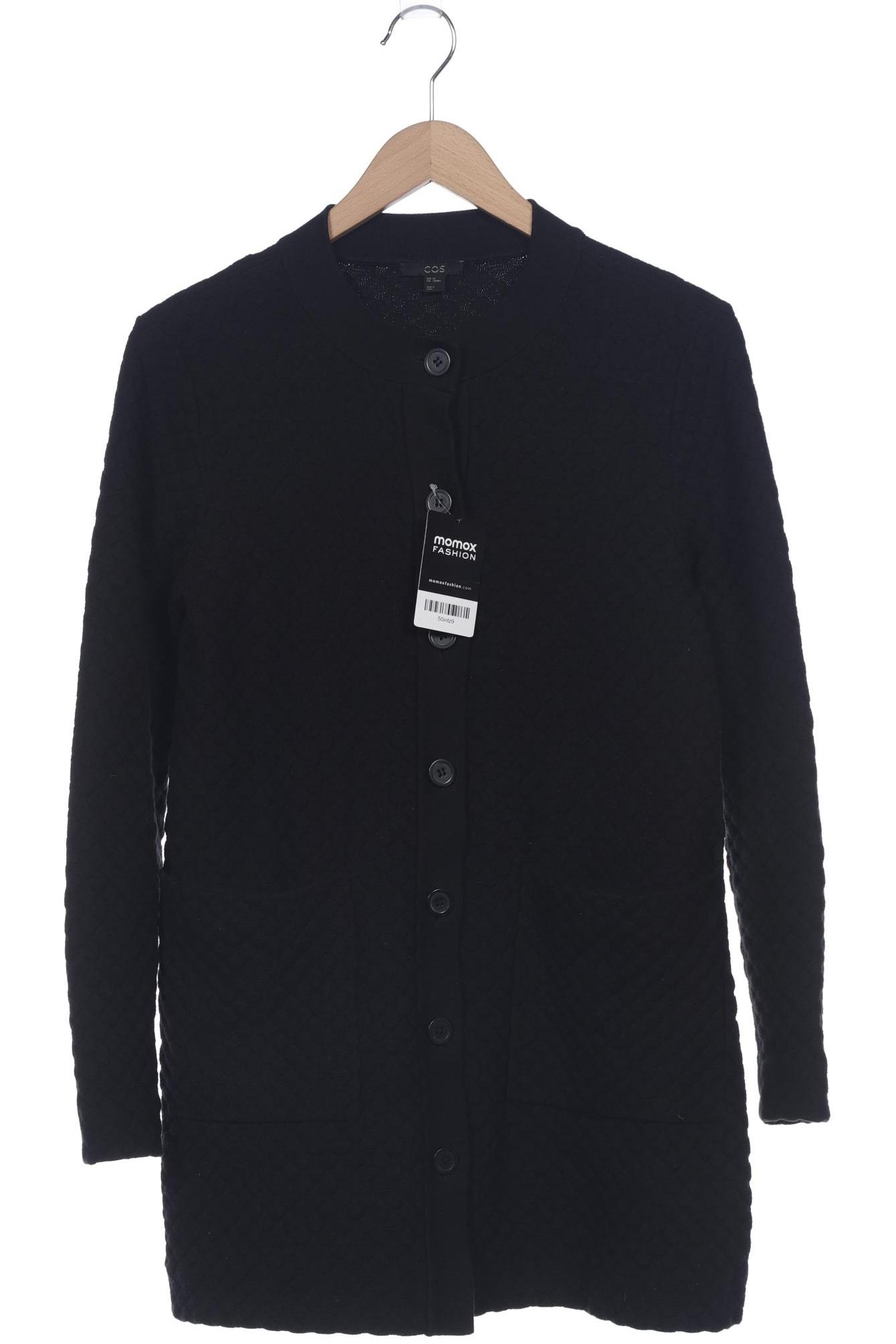 

COS Damen Strickjacke, schwarz, Gr. 34