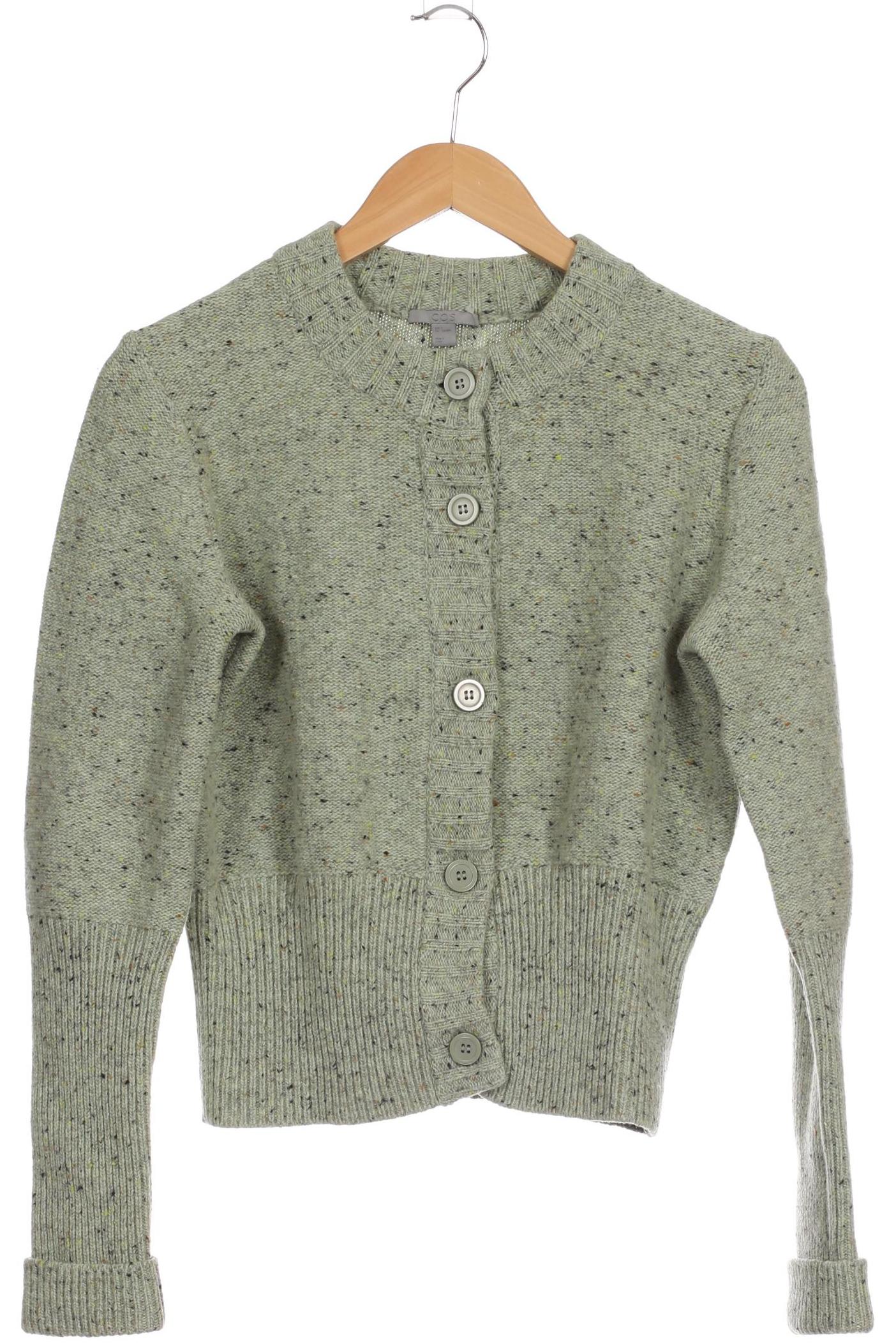 

COS Damen Strickjacke, grün, Gr. 36