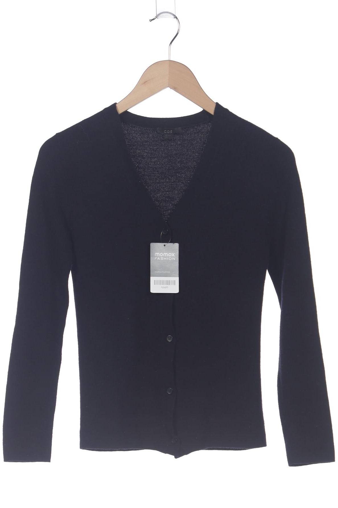 

COS Damen Strickjacke, marineblau, Gr. 36