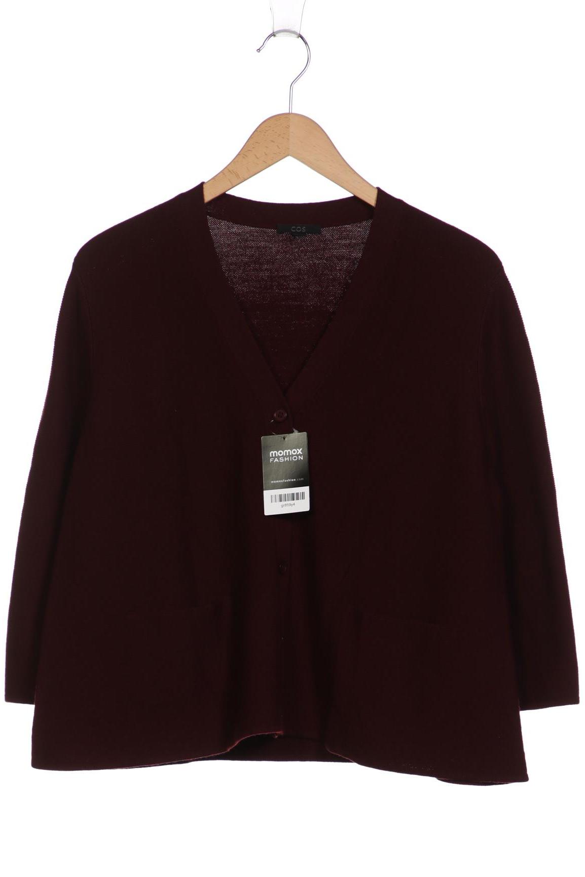

COS Damen Strickjacke, bordeaux, Gr. 42