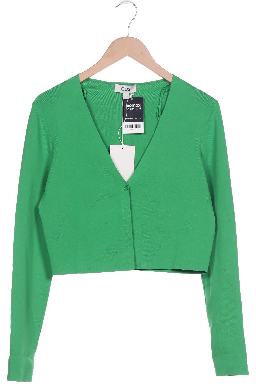 

COS Damen Strickjacke, grün, Gr. 38