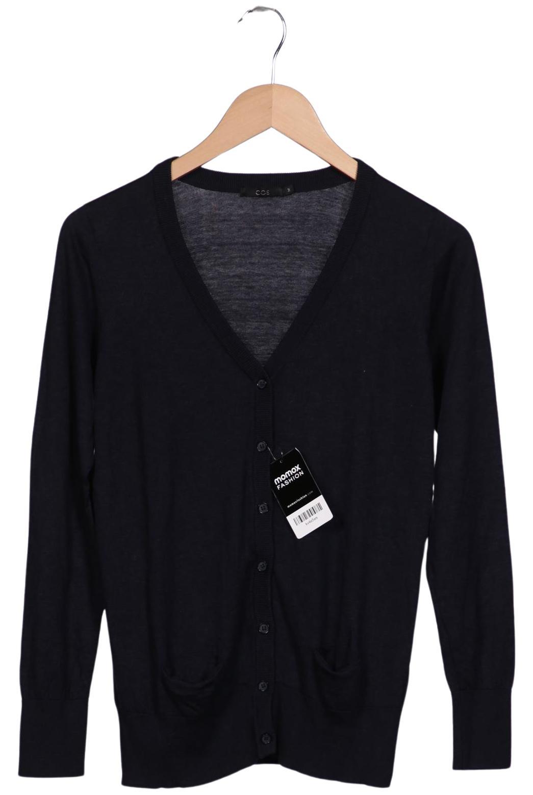 

COS Damen Strickjacke, marineblau, Gr. 38