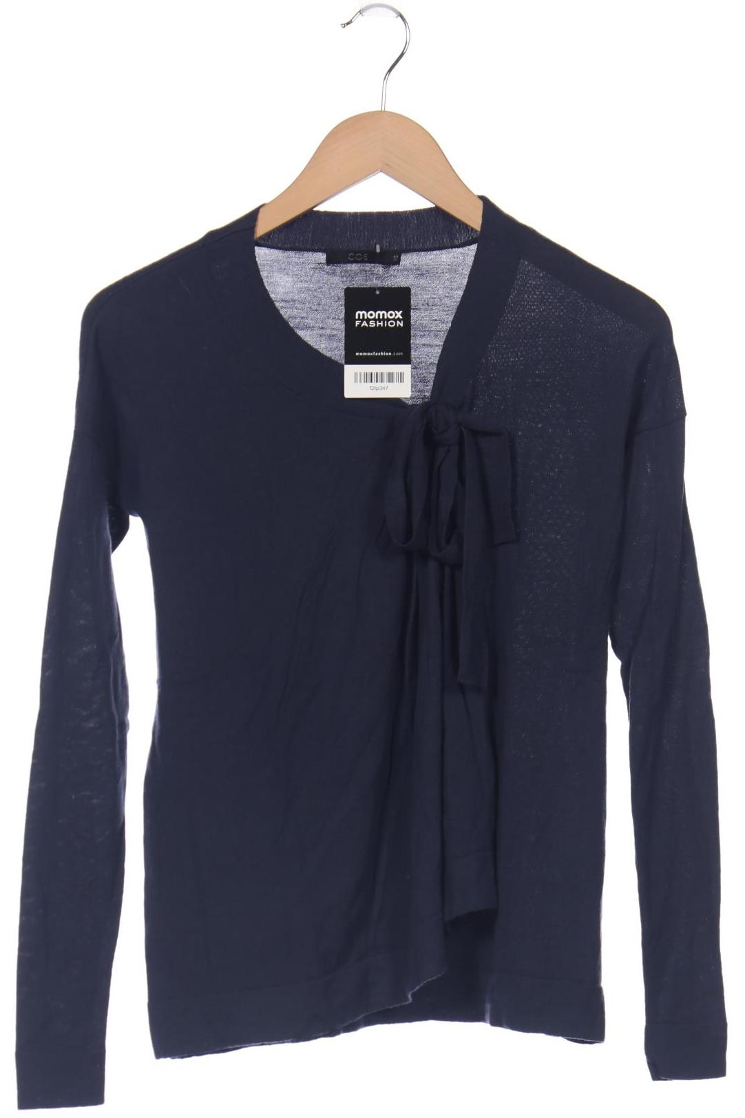 

COS Damen Strickjacke, marineblau, Gr. 34