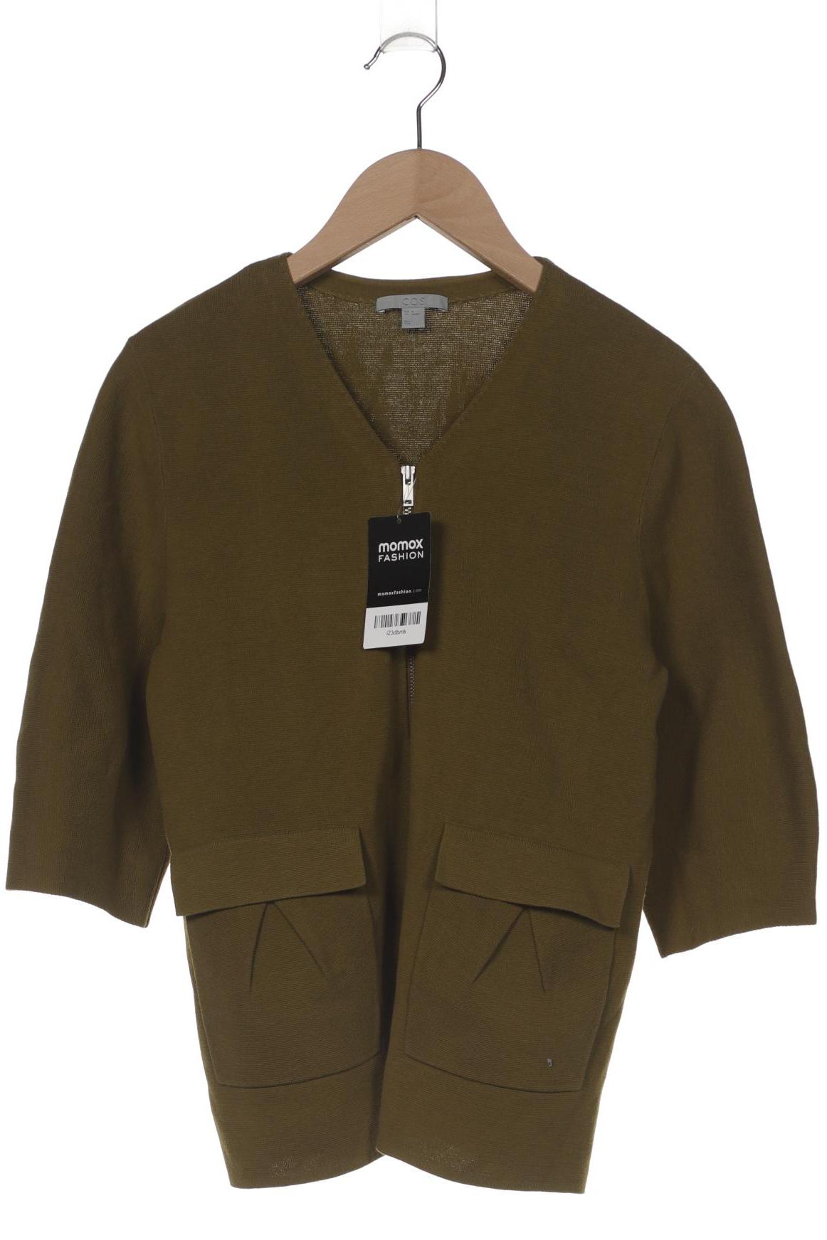 

COS Damen Strickjacke, grün, Gr. 34