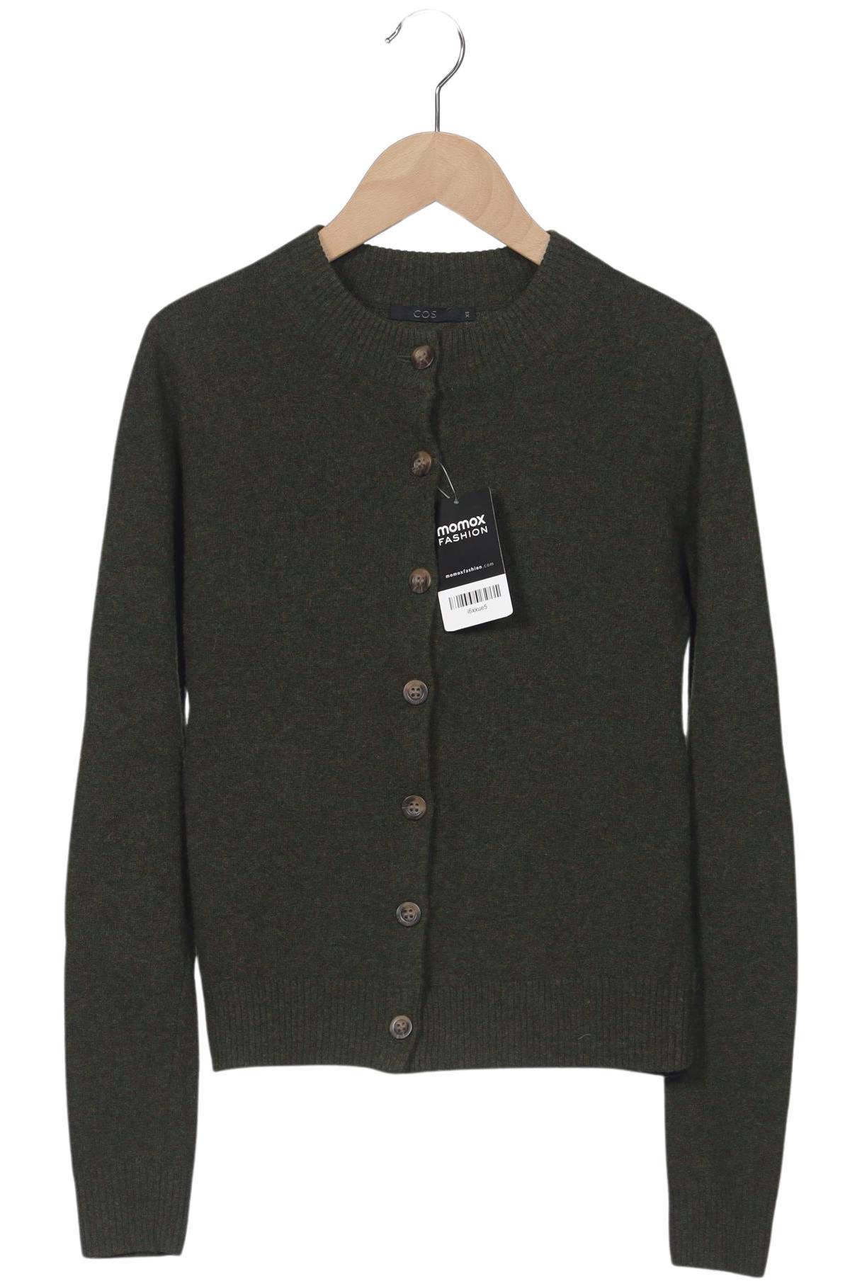 

COS Damen Strickjacke, grün, Gr. 34