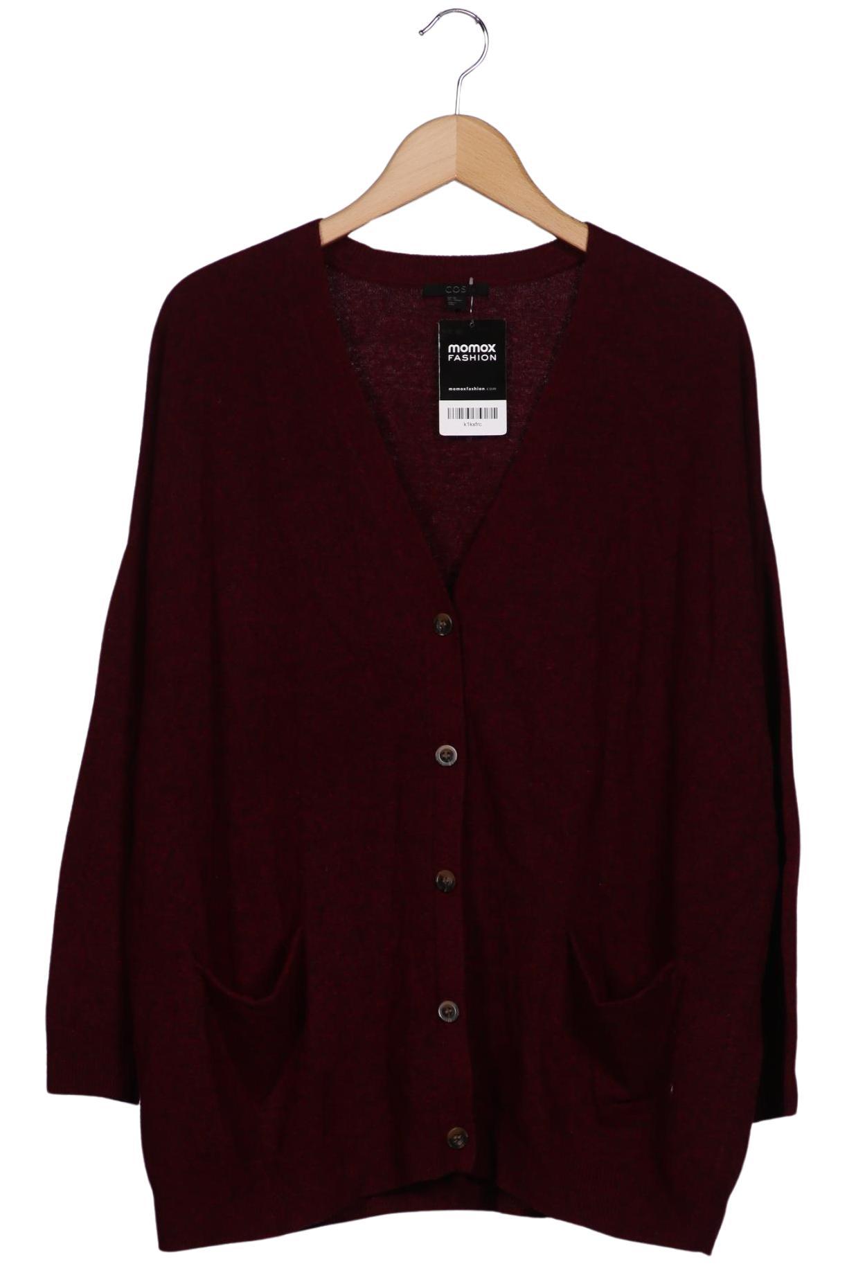 

COS Damen Strickjacke, bordeaux, Gr. 34