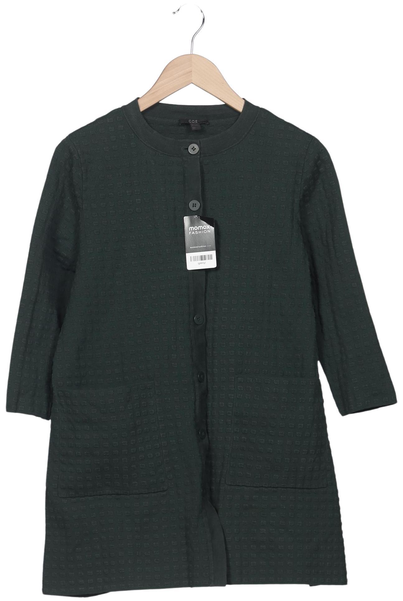 

COS Damen Strickjacke, grün, Gr. 36