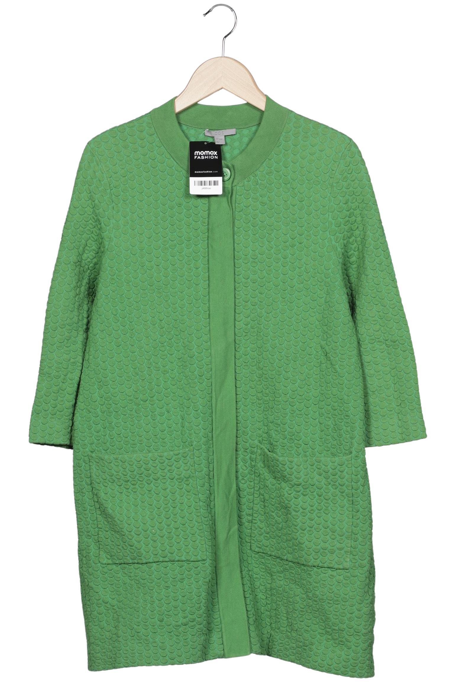 

COS Damen Strickjacke, grün, Gr. 36