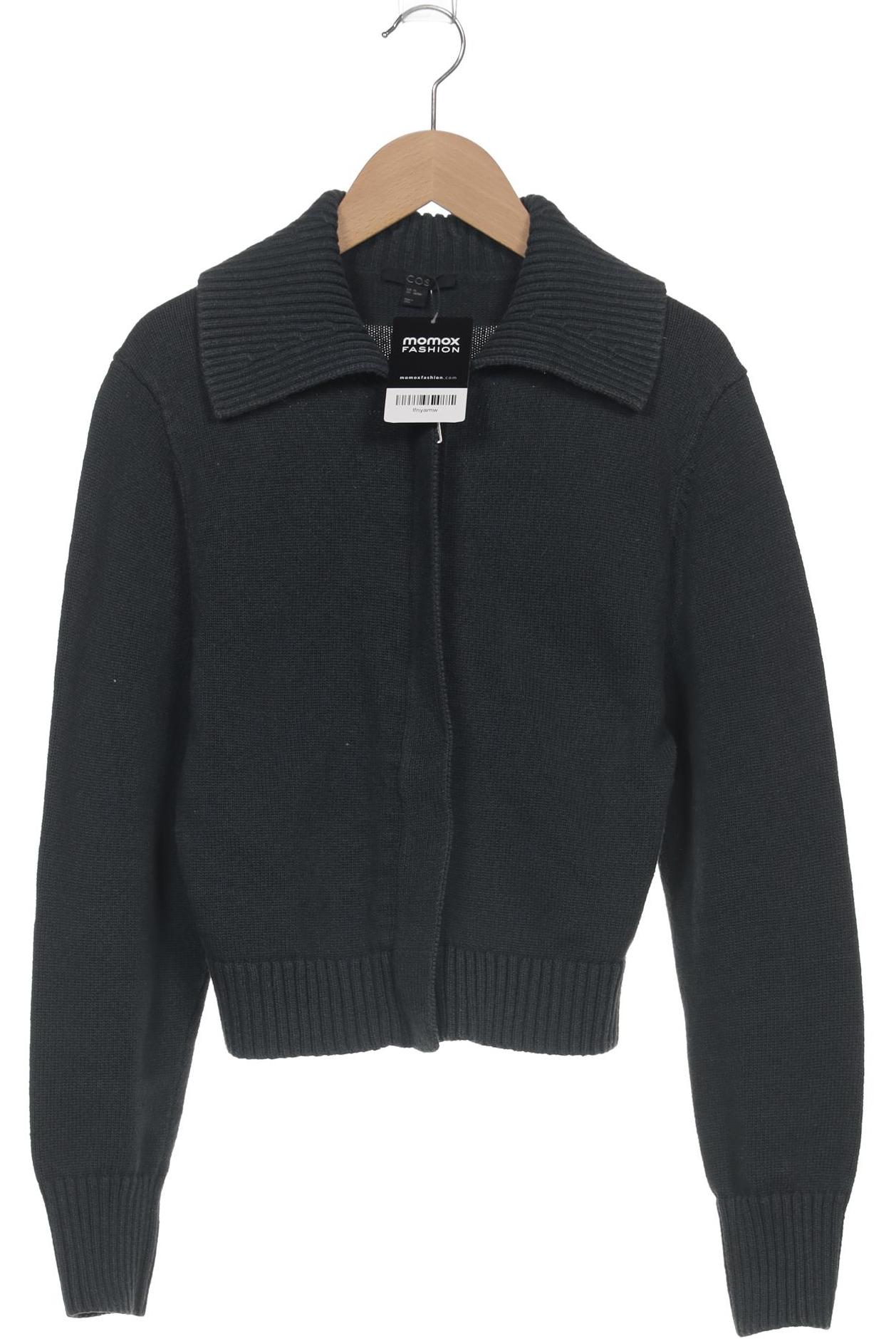 

COS Damen Strickjacke, grün, Gr. 34