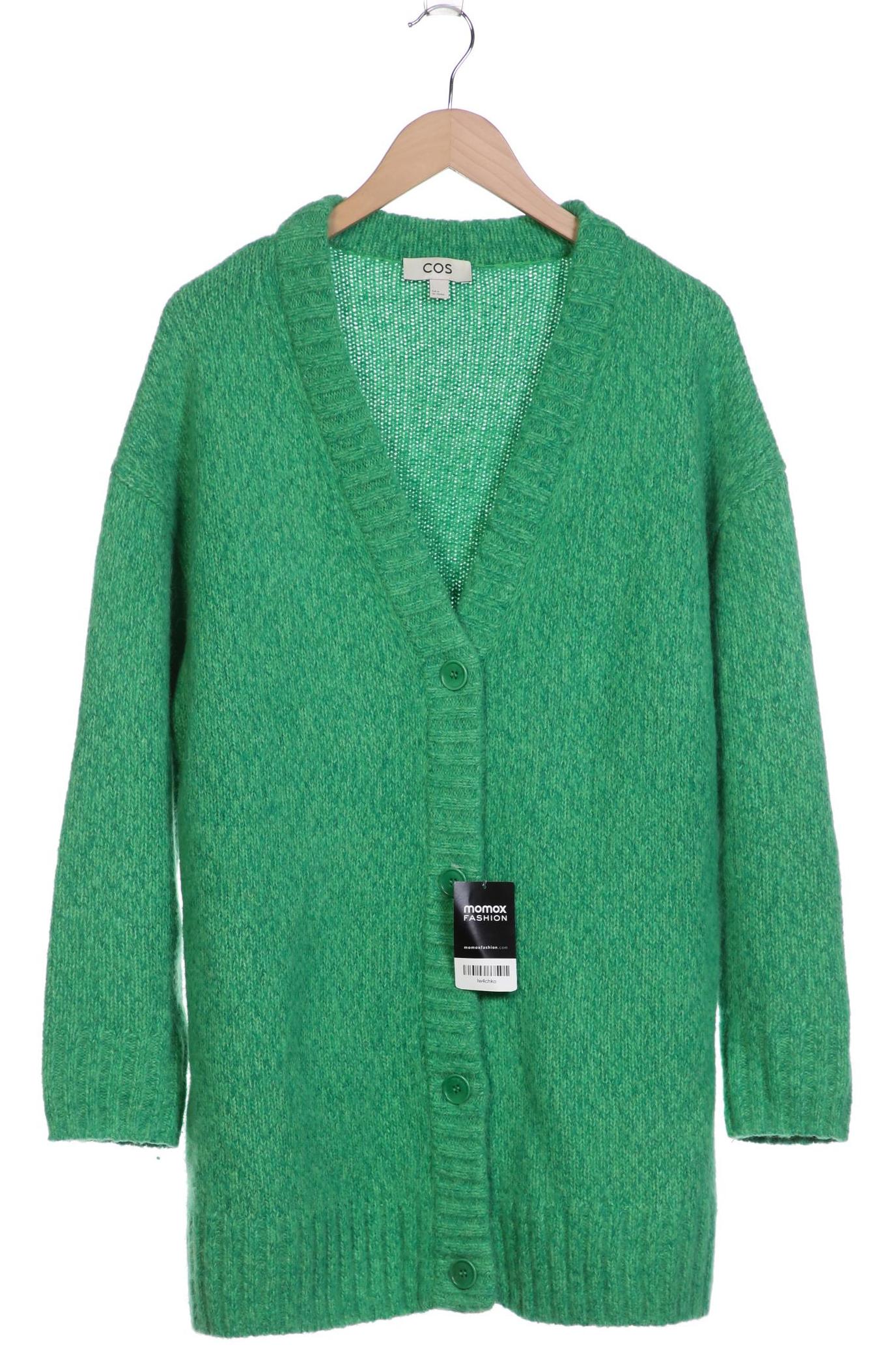 

COS Damen Strickjacke, grün, Gr. 38