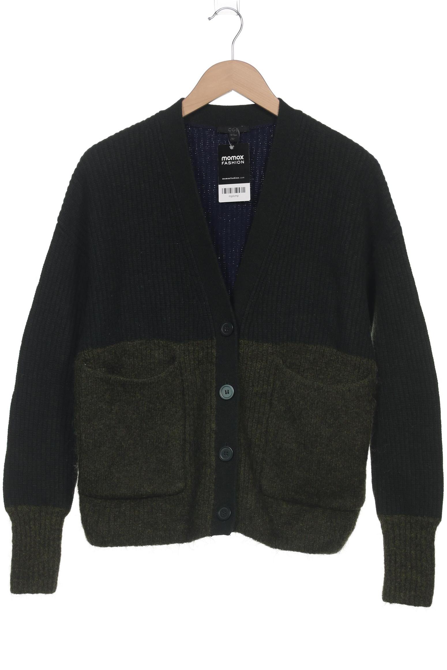 

COS Damen Strickjacke, grün, Gr. 34