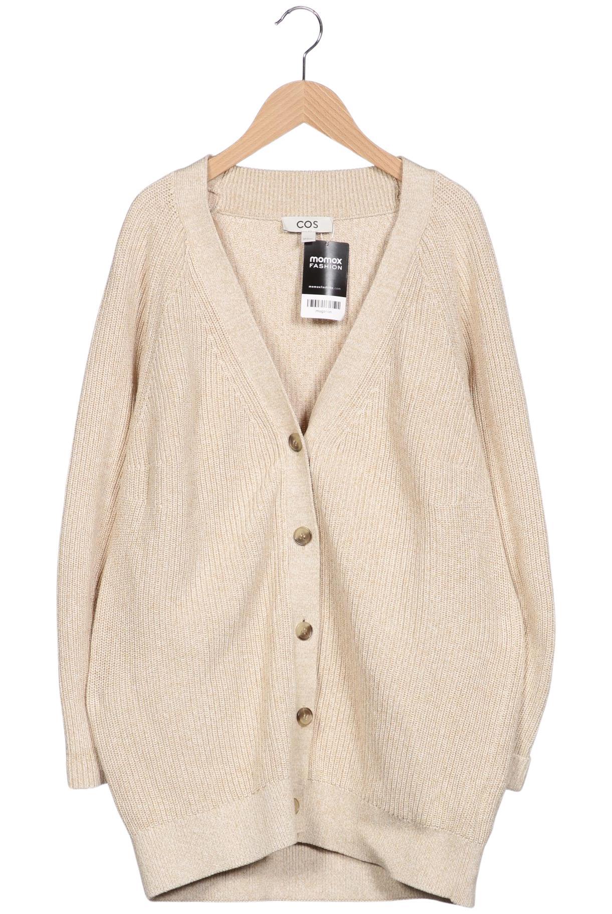 

COS Damen Strickjacke, beige, Gr. 36