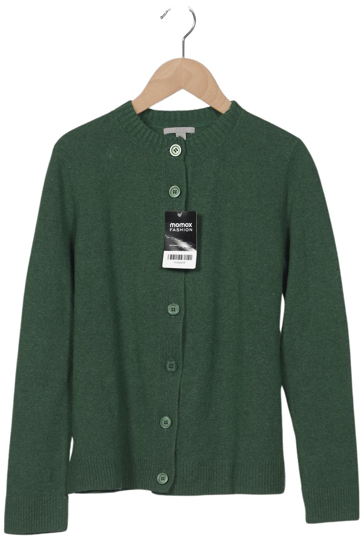 

COS Damen Strickjacke, grün, Gr. 34