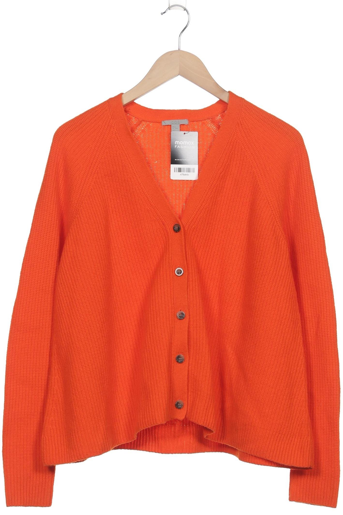 

COS Damen Strickjacke, orange, Gr. 38
