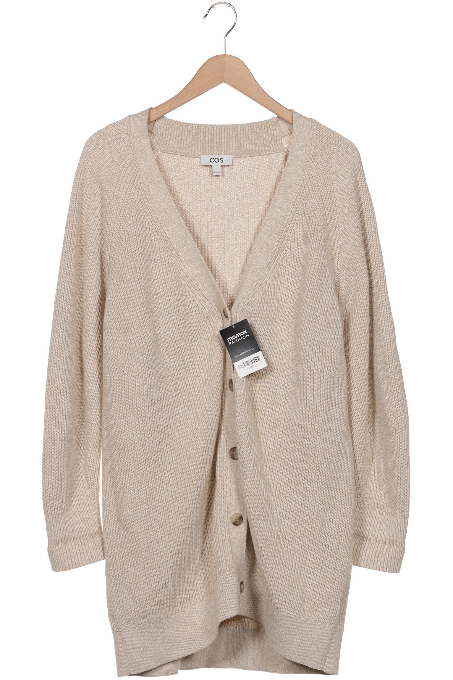 

COS Damen Strickjacke, beige, Gr. 42
