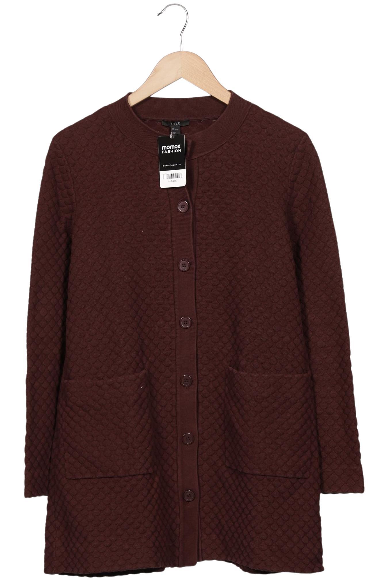

COS Damen Strickjacke, bordeaux, Gr. 36