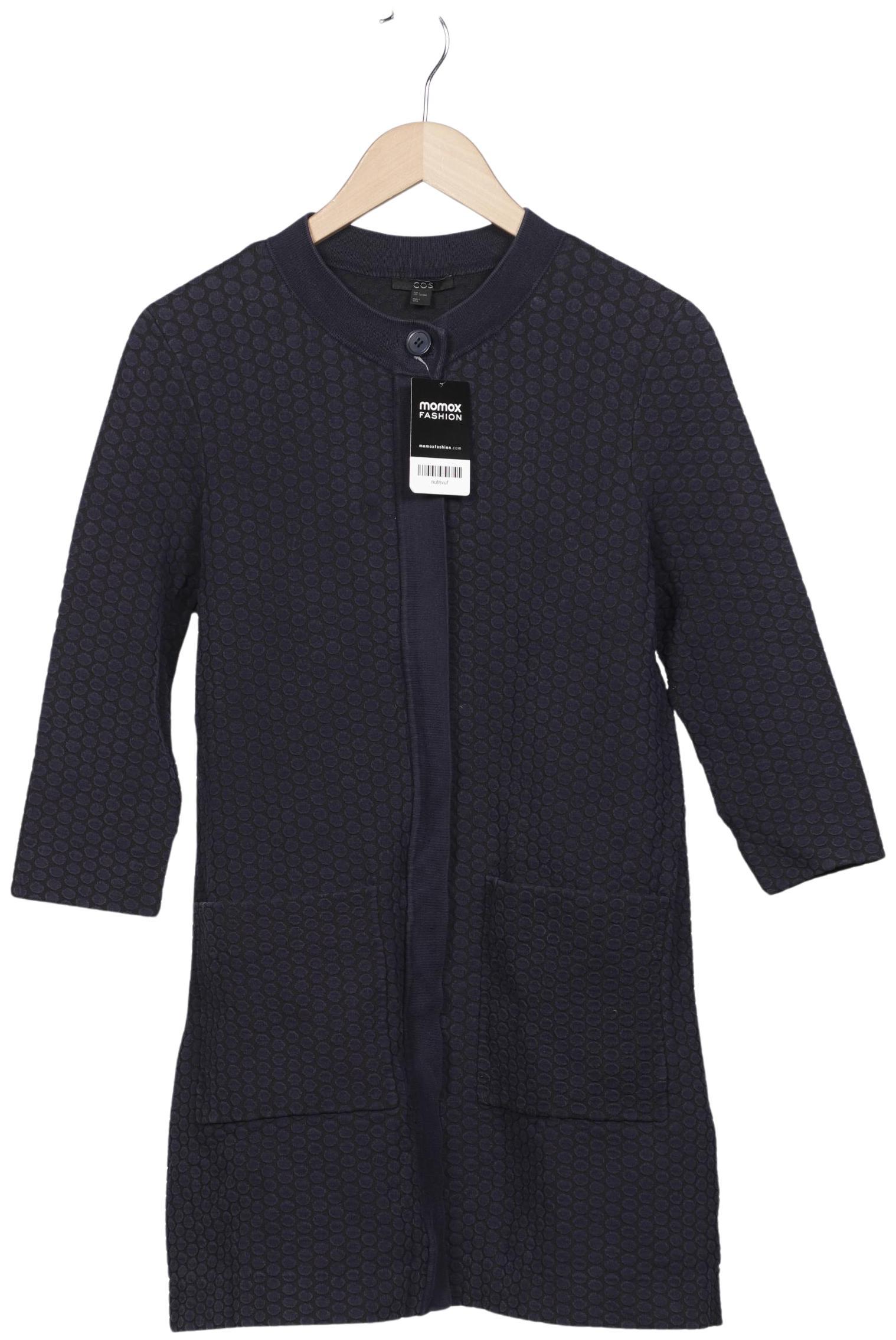 

COS Damen Strickjacke, marineblau, Gr. 36