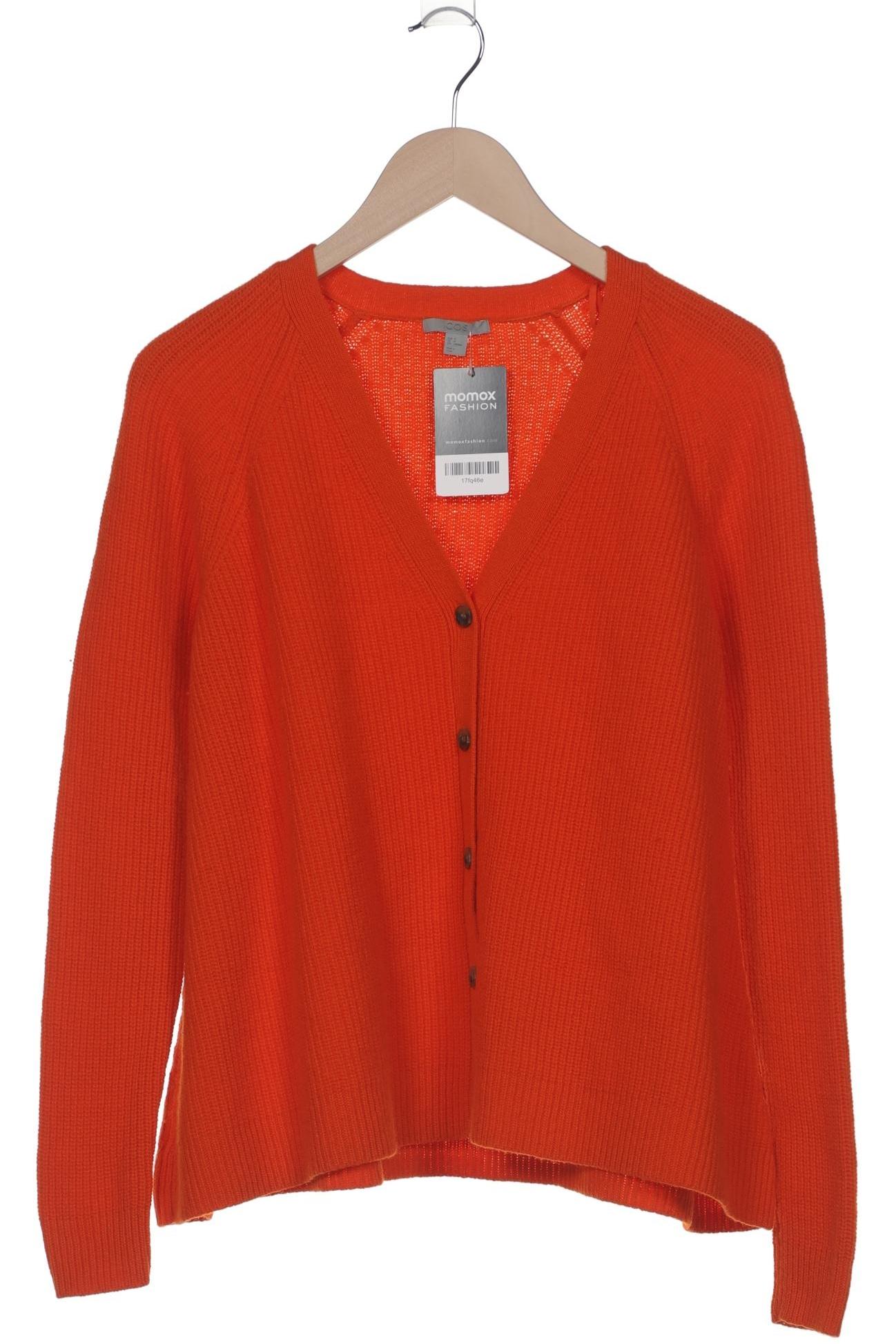

COS Damen Strickjacke, orange, Gr. 38