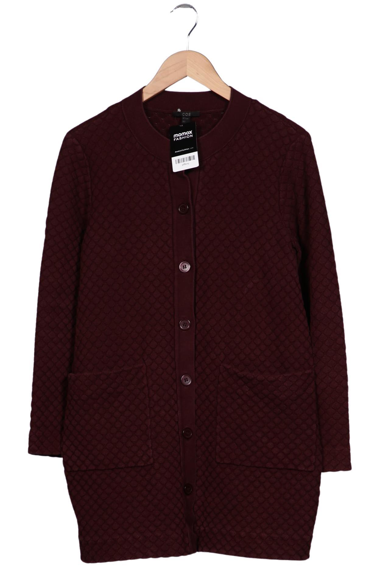 

COS Damen Strickjacke, bordeaux, Gr. 36