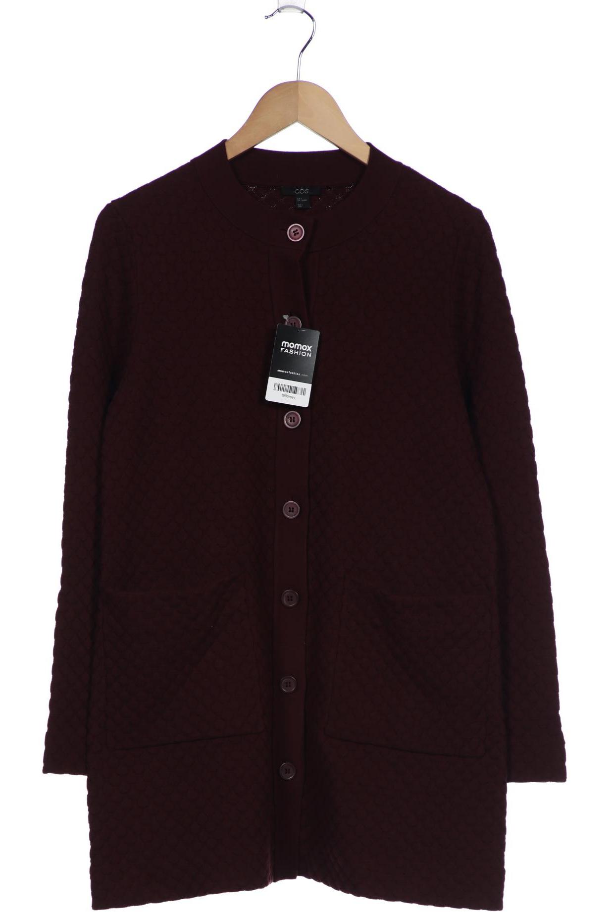 

COS Damen Strickjacke, bordeaux, Gr. 36
