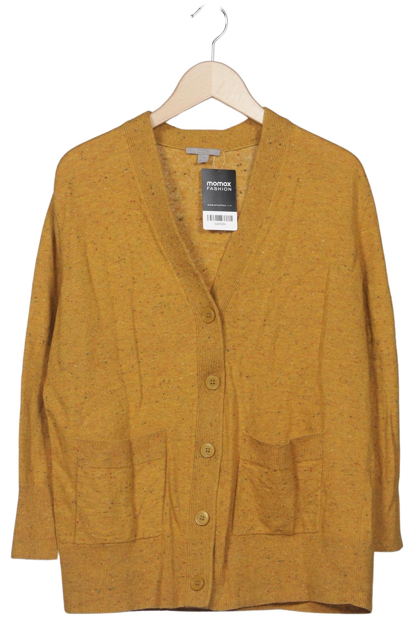 

COS Damen Strickjacke, gelb, Gr. 34