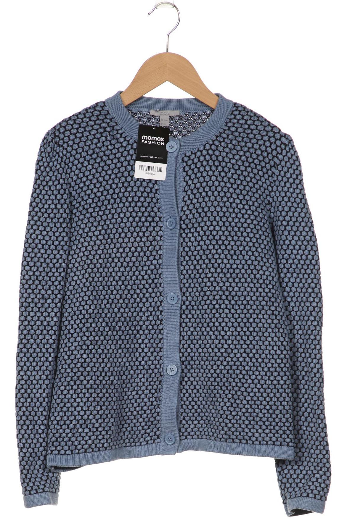 

COS Damen Strickjacke, blau, Gr. 36