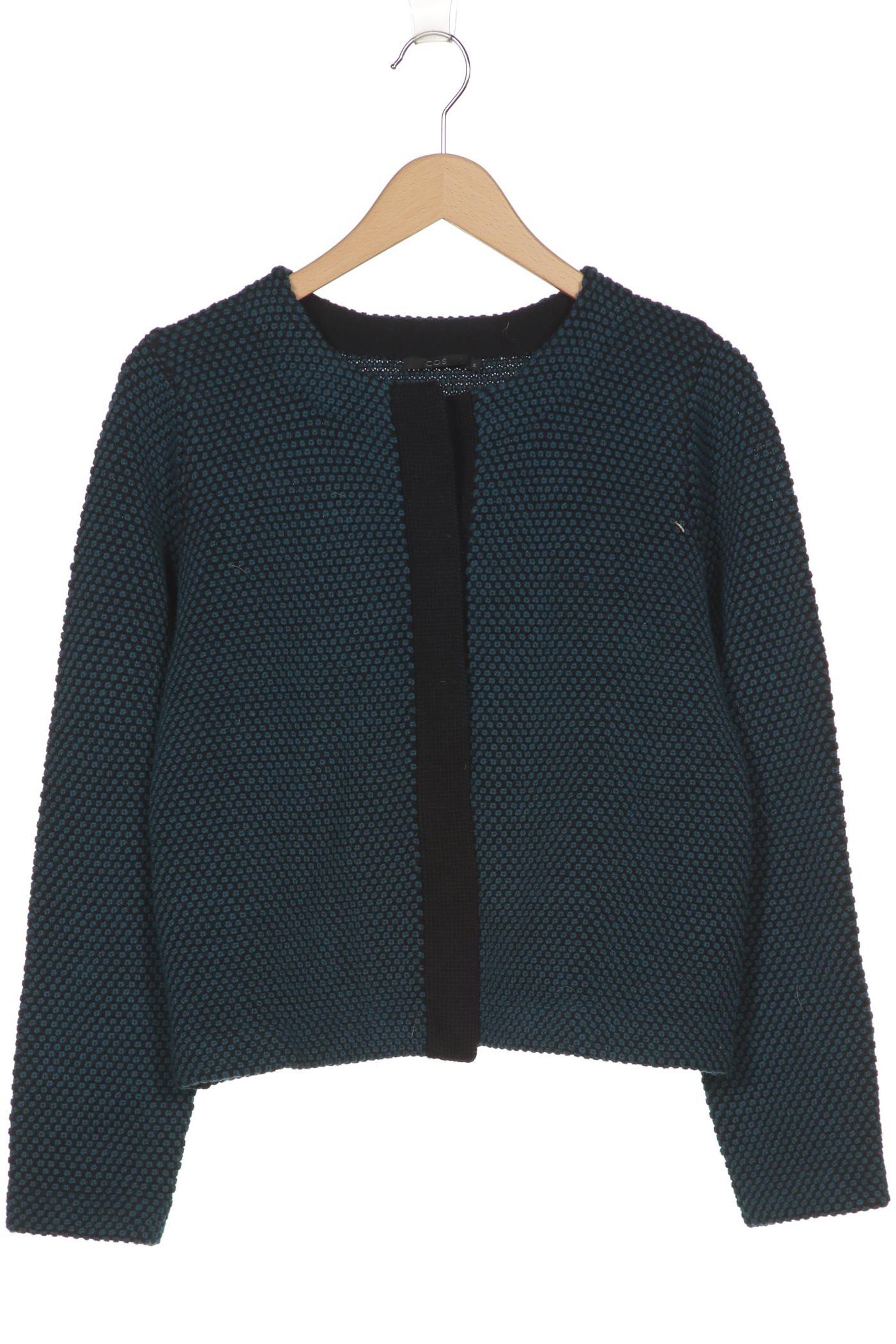 

COS Damen Strickjacke, türkis, Gr. 38