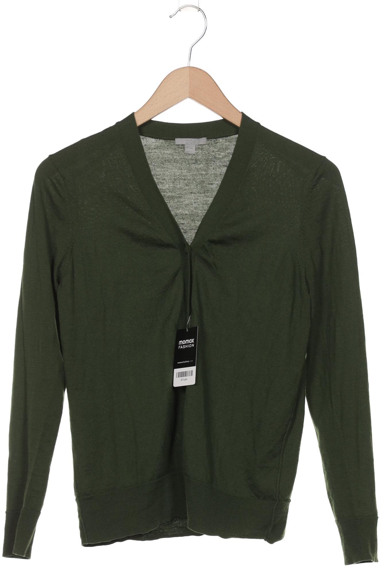 

COS Damen Strickjacke, grün, Gr. 36