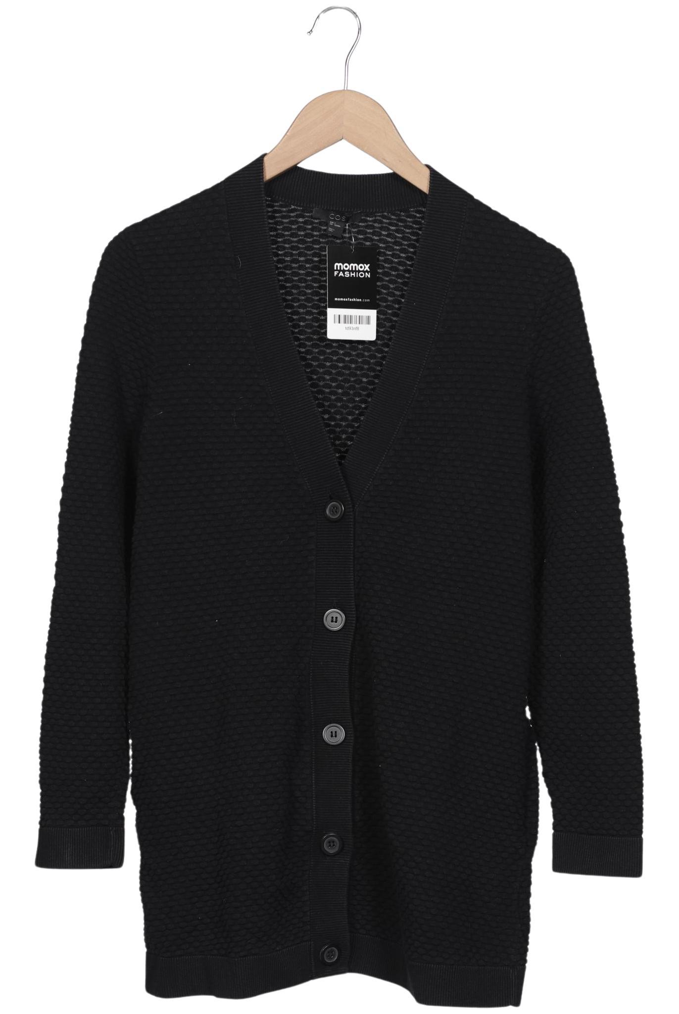 

COS Damen Strickjacke, schwarz, Gr. 36