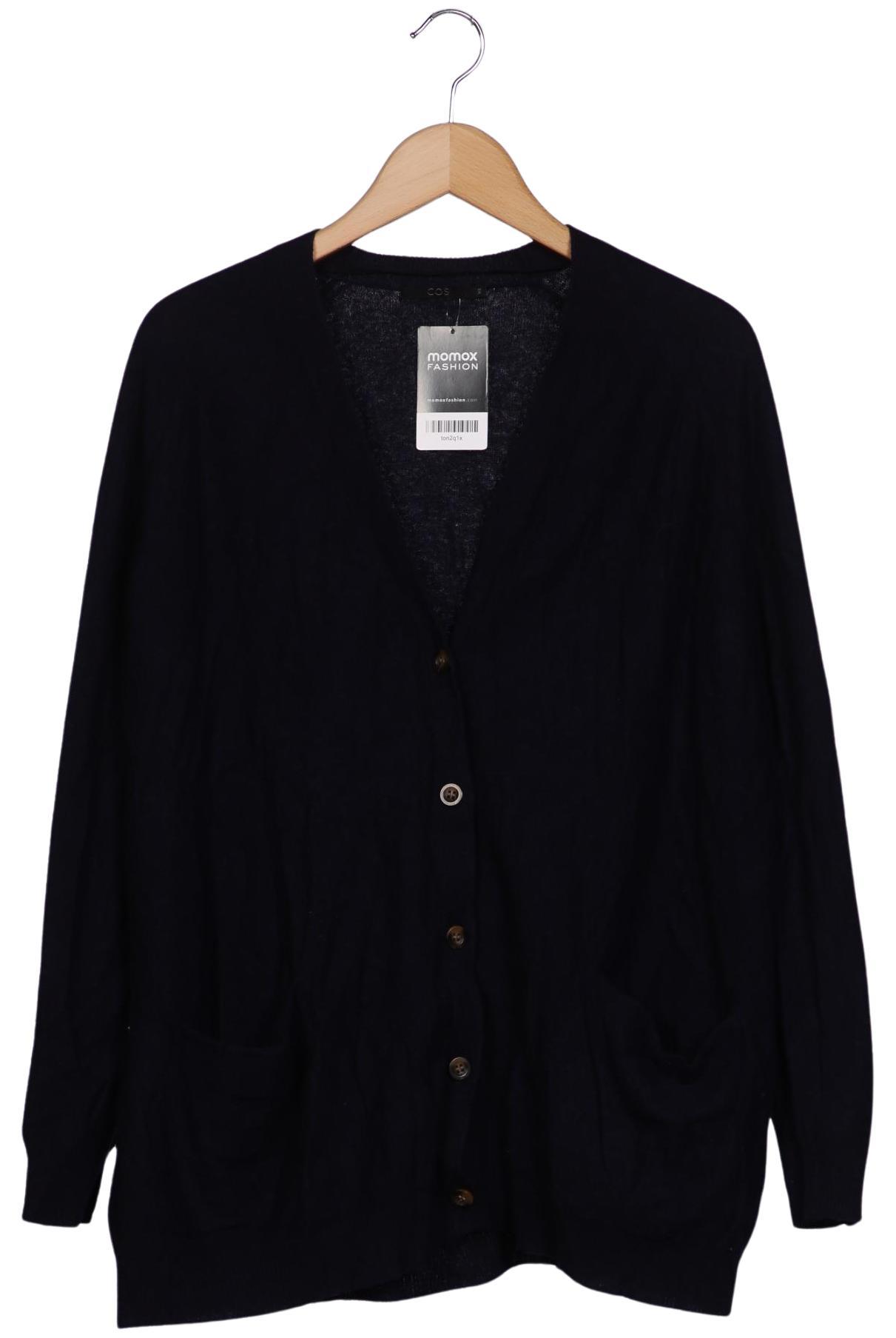 

COS Damen Strickjacke, marineblau, Gr. 34