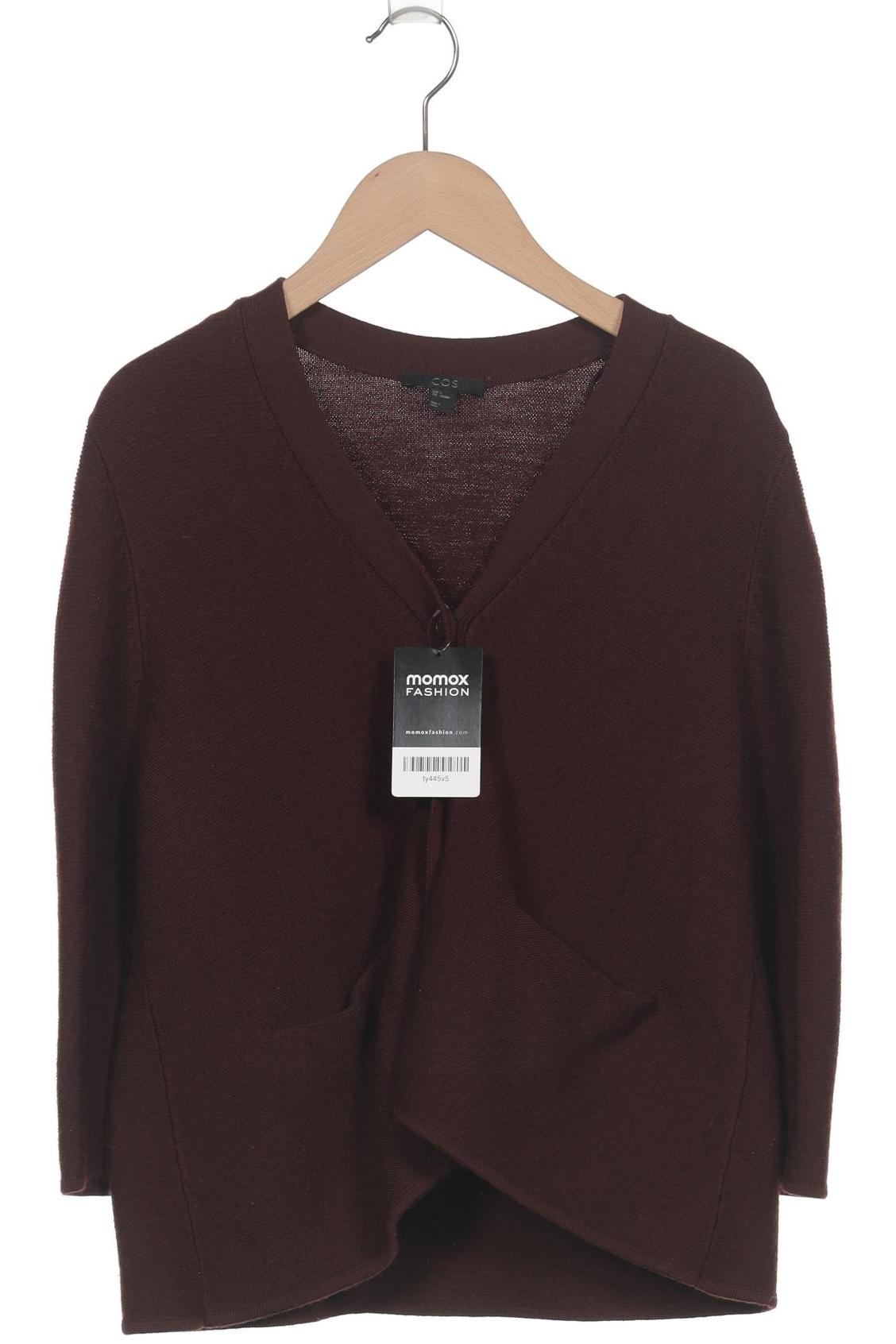 

COS Damen Strickjacke, bordeaux, Gr. 36