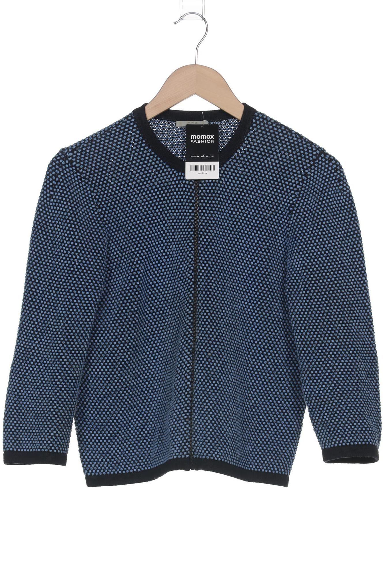

COS Damen Strickjacke, blau, Gr. 36