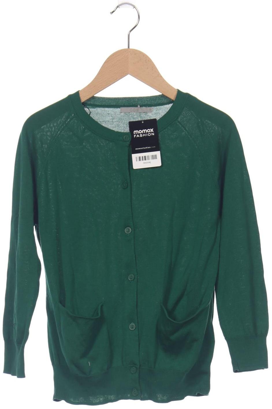 

COS Damen Strickjacke, grün, Gr. 34
