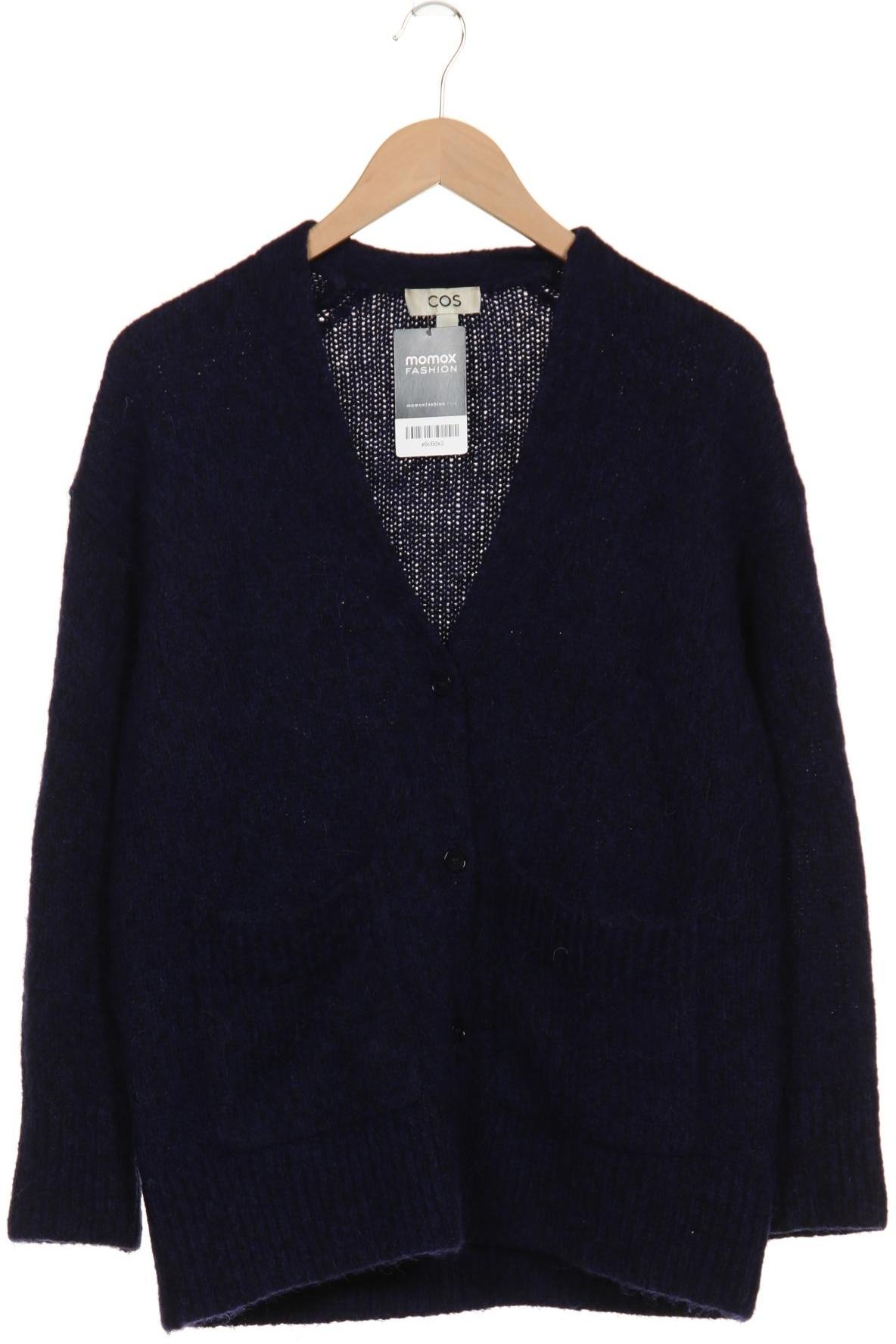 

COS Damen Strickjacke, marineblau, Gr. 34