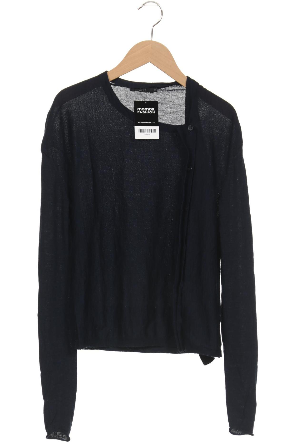 

COS Damen Strickjacke, marineblau, Gr. 34