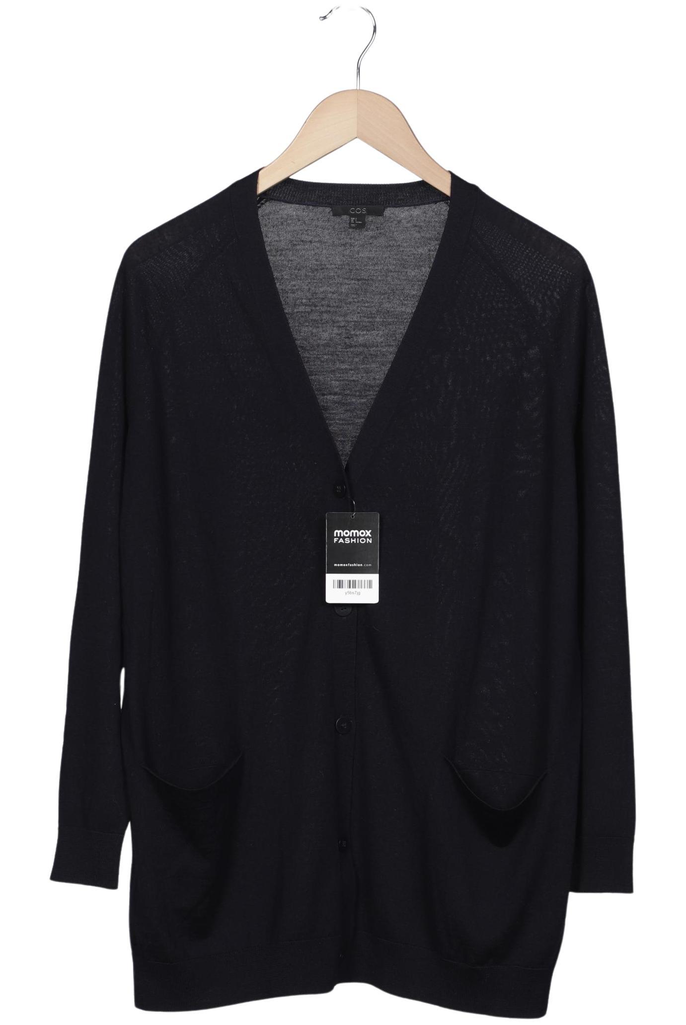

COS Damen Strickjacke, marineblau, Gr. 36
