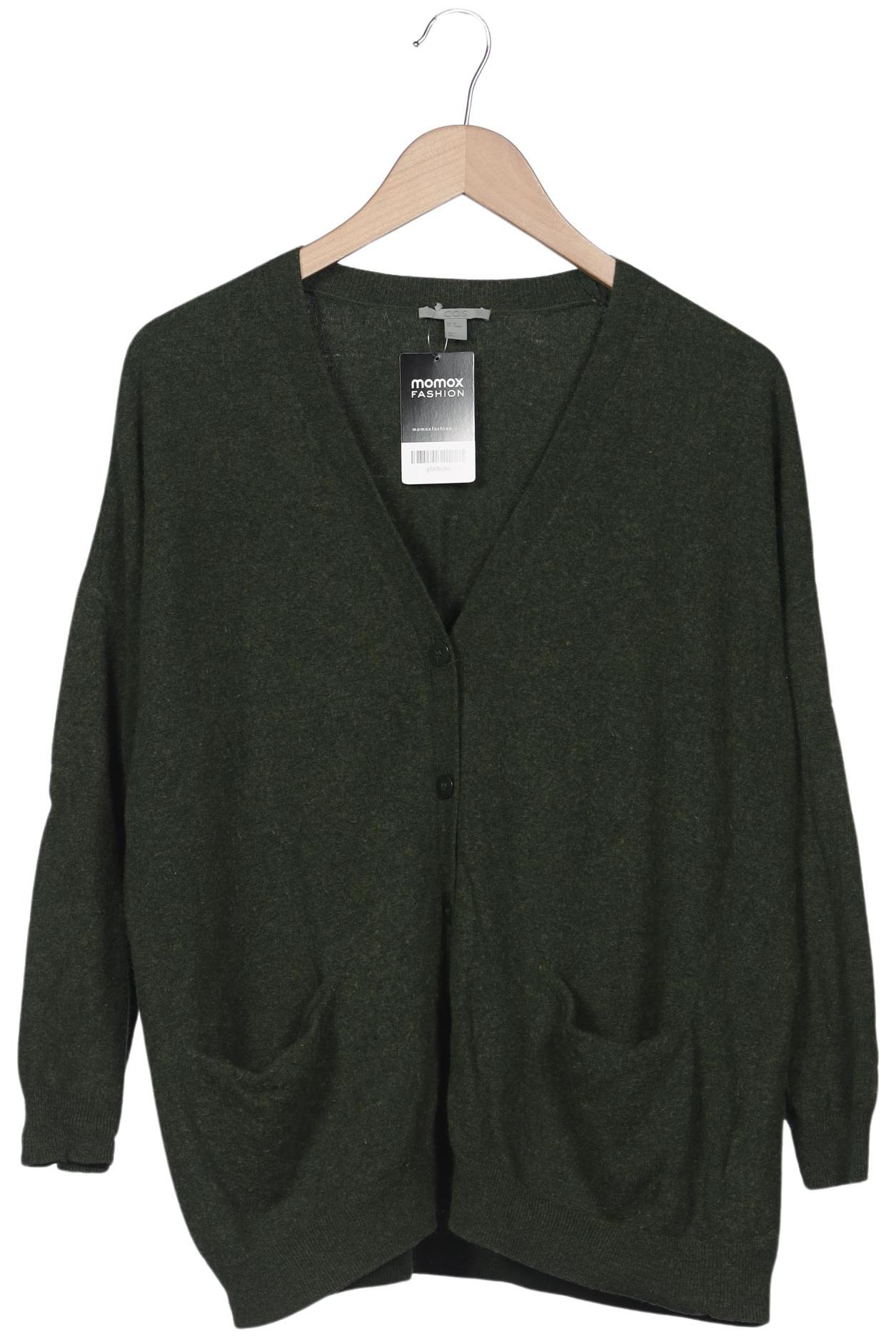 

COS Damen Strickjacke, grün, Gr. 34