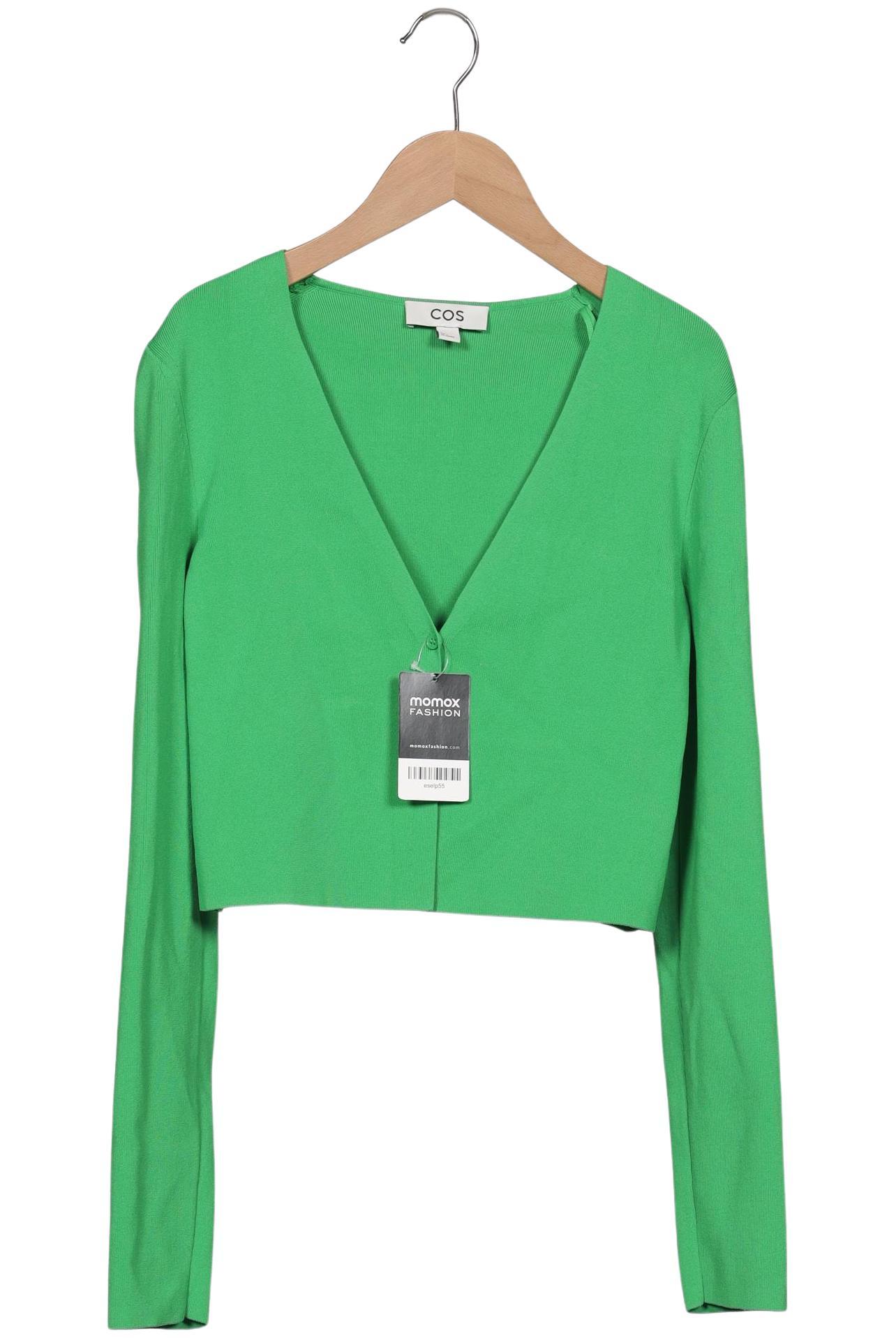 

COS Damen Strickjacke, grün, Gr. 36