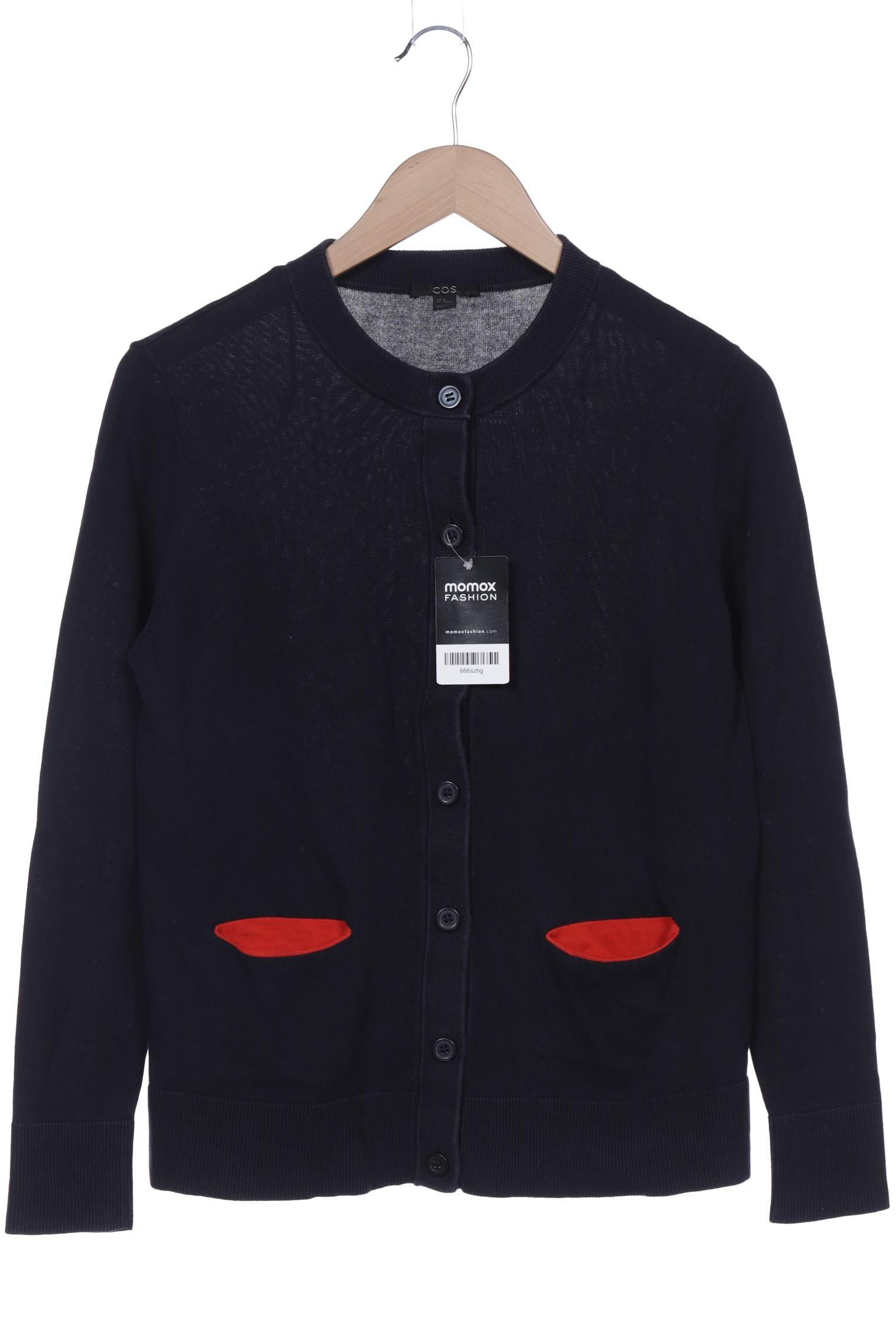 

COS Damen Strickjacke, marineblau, Gr. 38