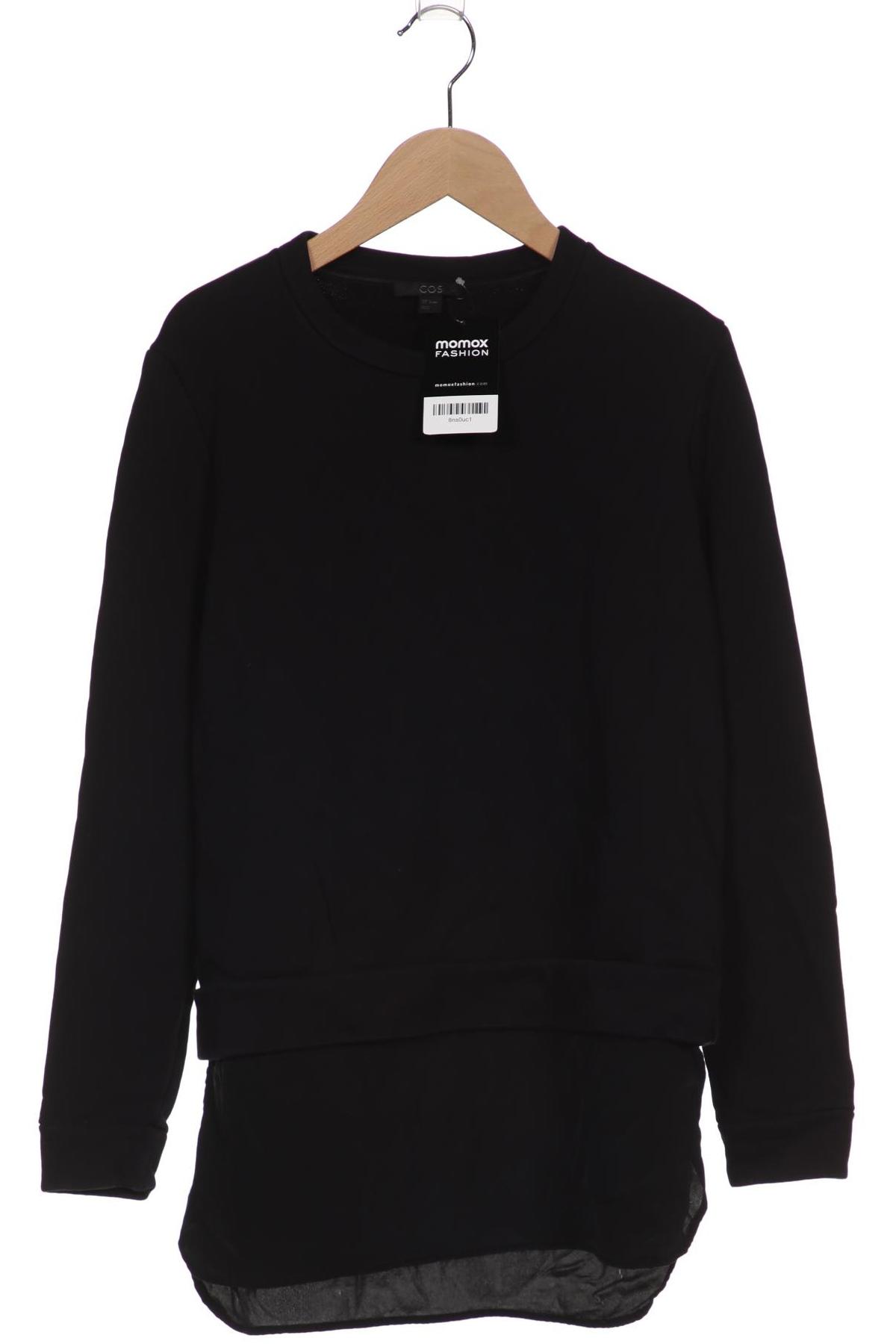 

COS Damen Sweatshirt, schwarz, Gr. 36
