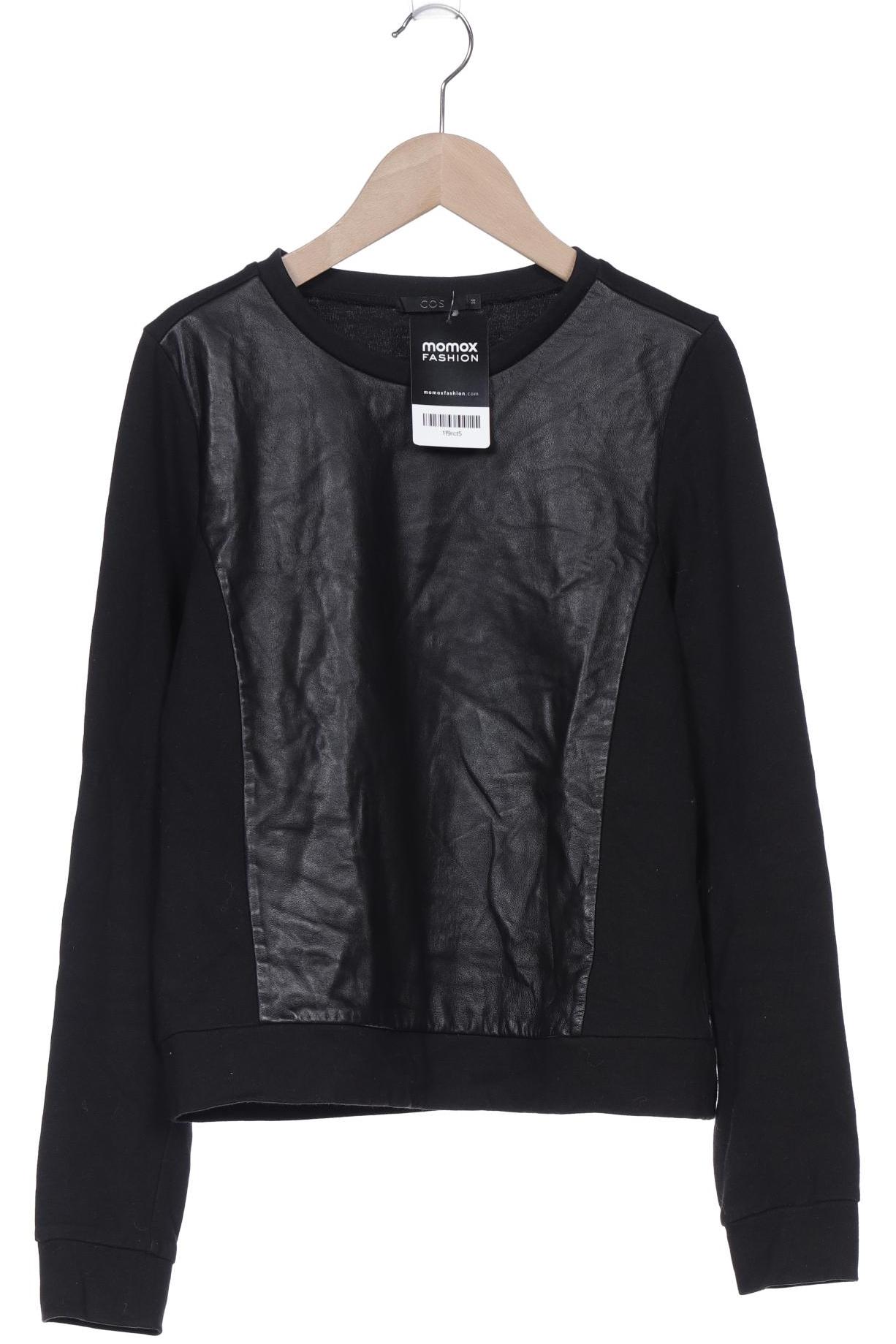 

COS Damen Sweatshirt, schwarz, Gr. 38