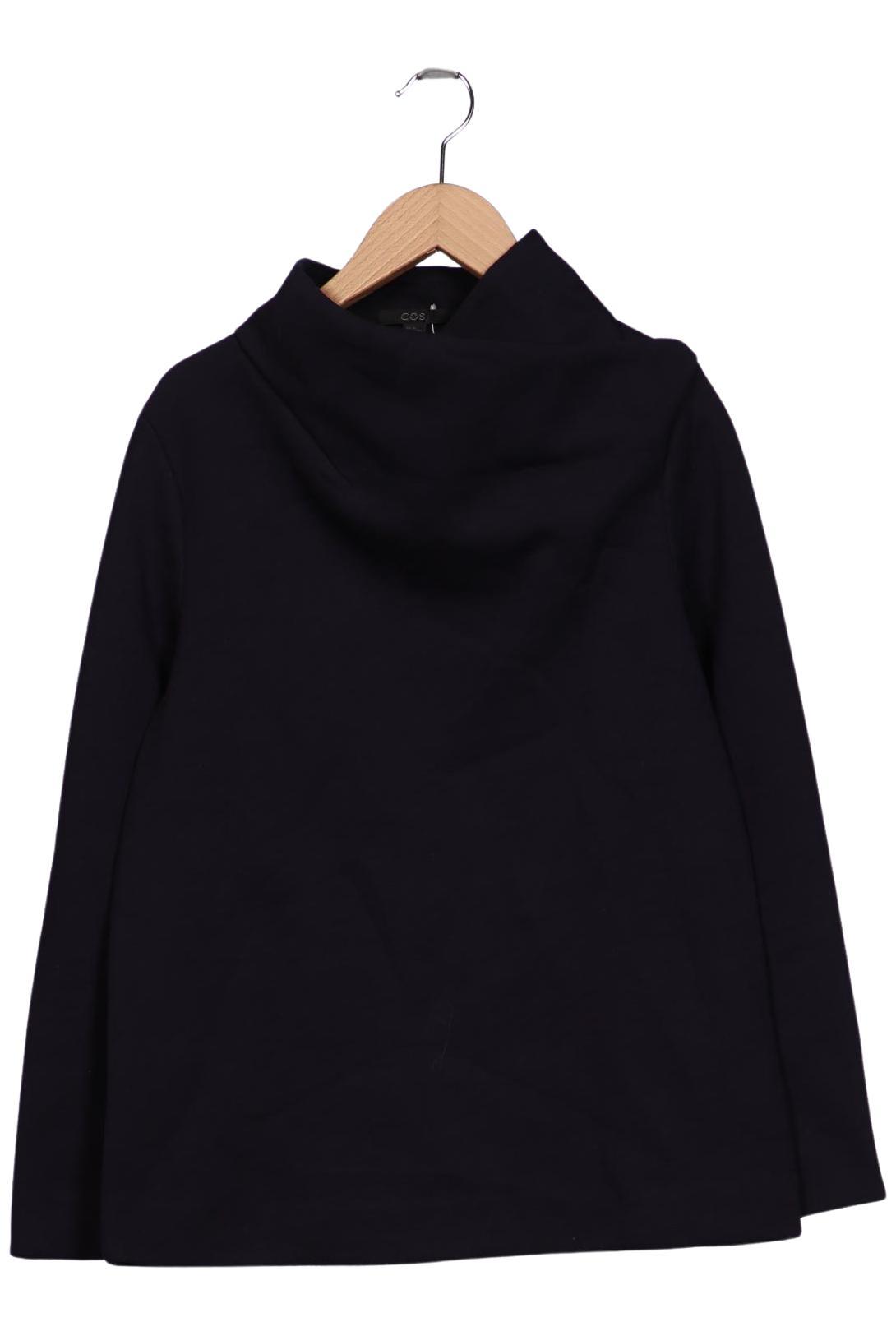 

COS Damen Sweatshirt, marineblau, Gr. 34