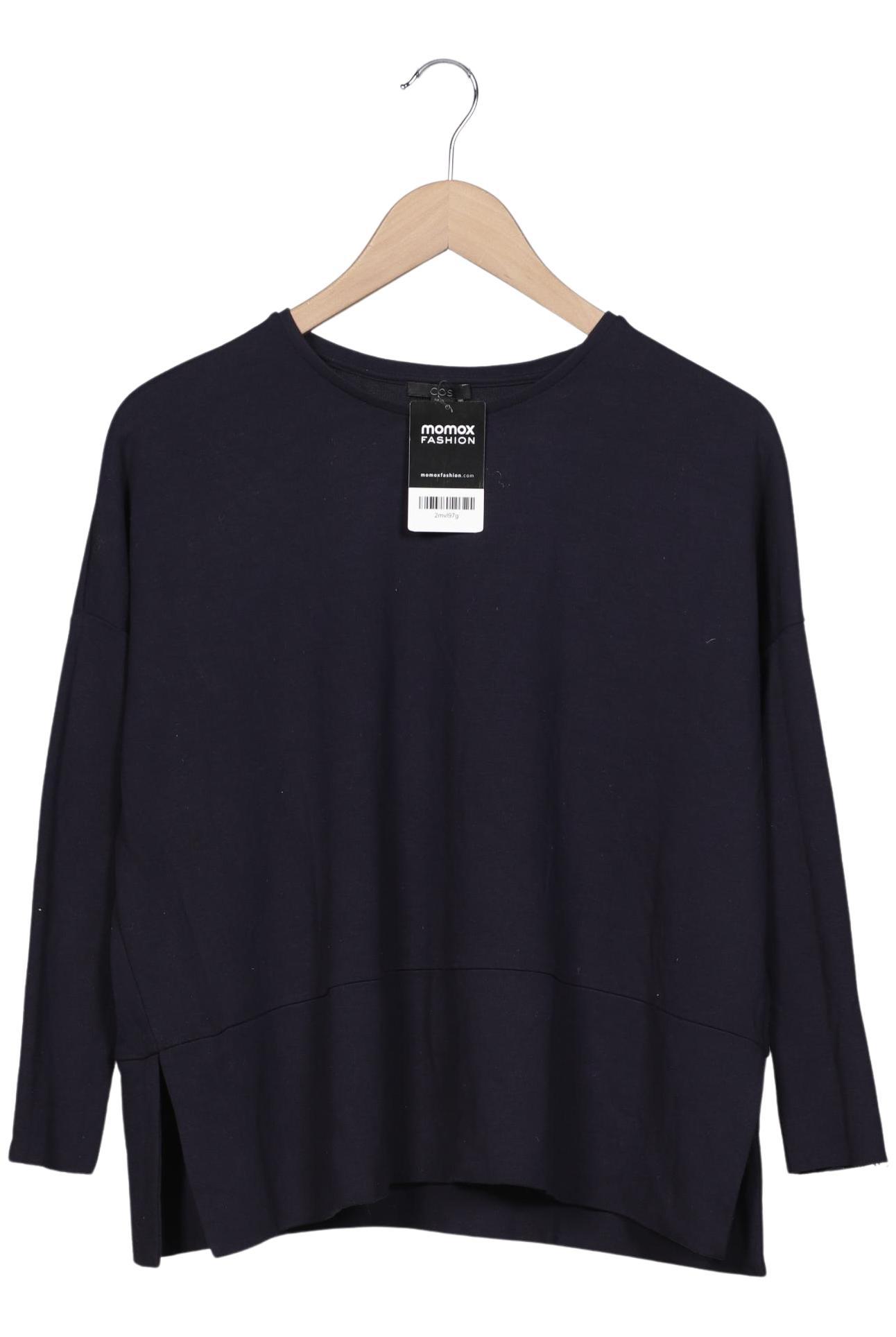 

COS Damen Sweatshirt, marineblau, Gr. 34