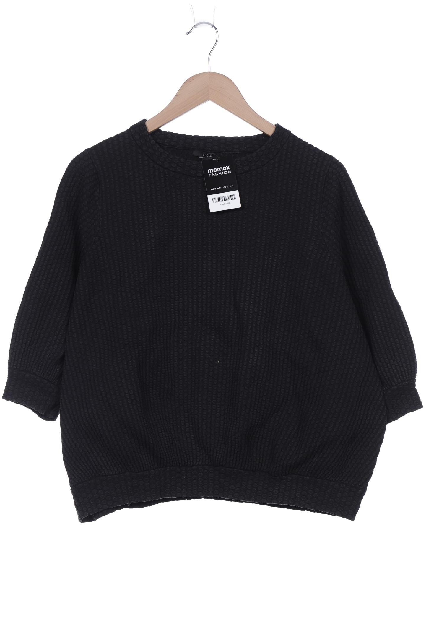 

COS Damen Sweatshirt, schwarz, Gr. 36