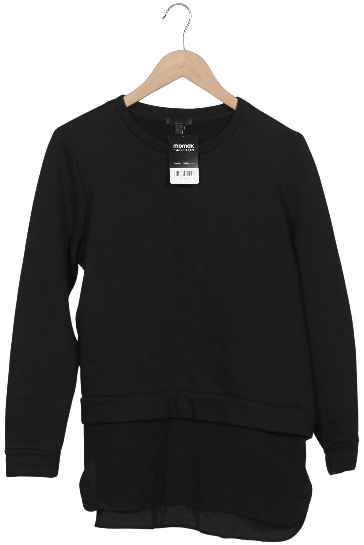 

COS Damen Sweatshirt, schwarz, Gr. 38