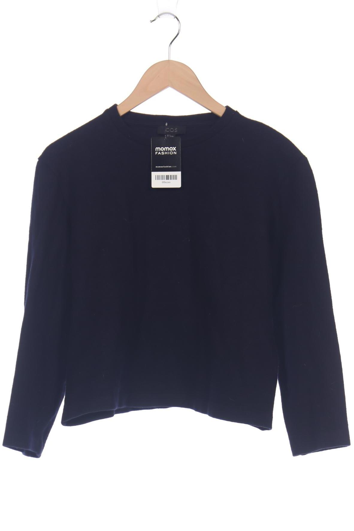

COS Damen Sweatshirt, marineblau, Gr. 38