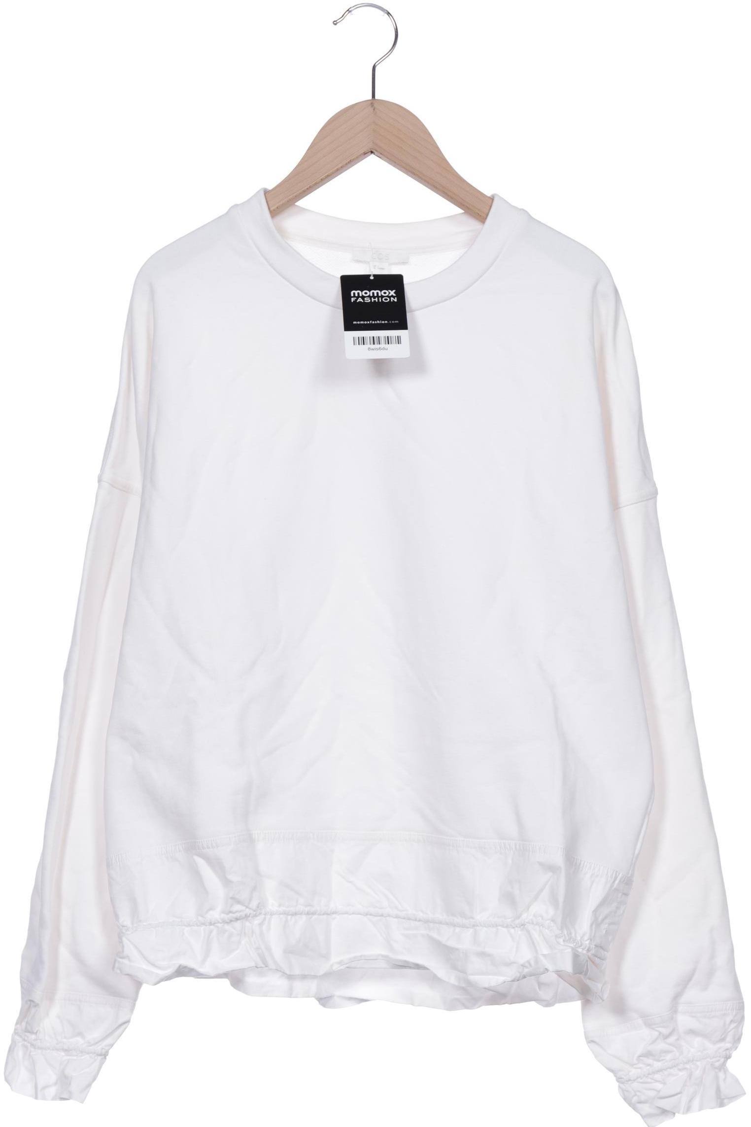 

COS Damen Sweatshirt, weiß, Gr. 36