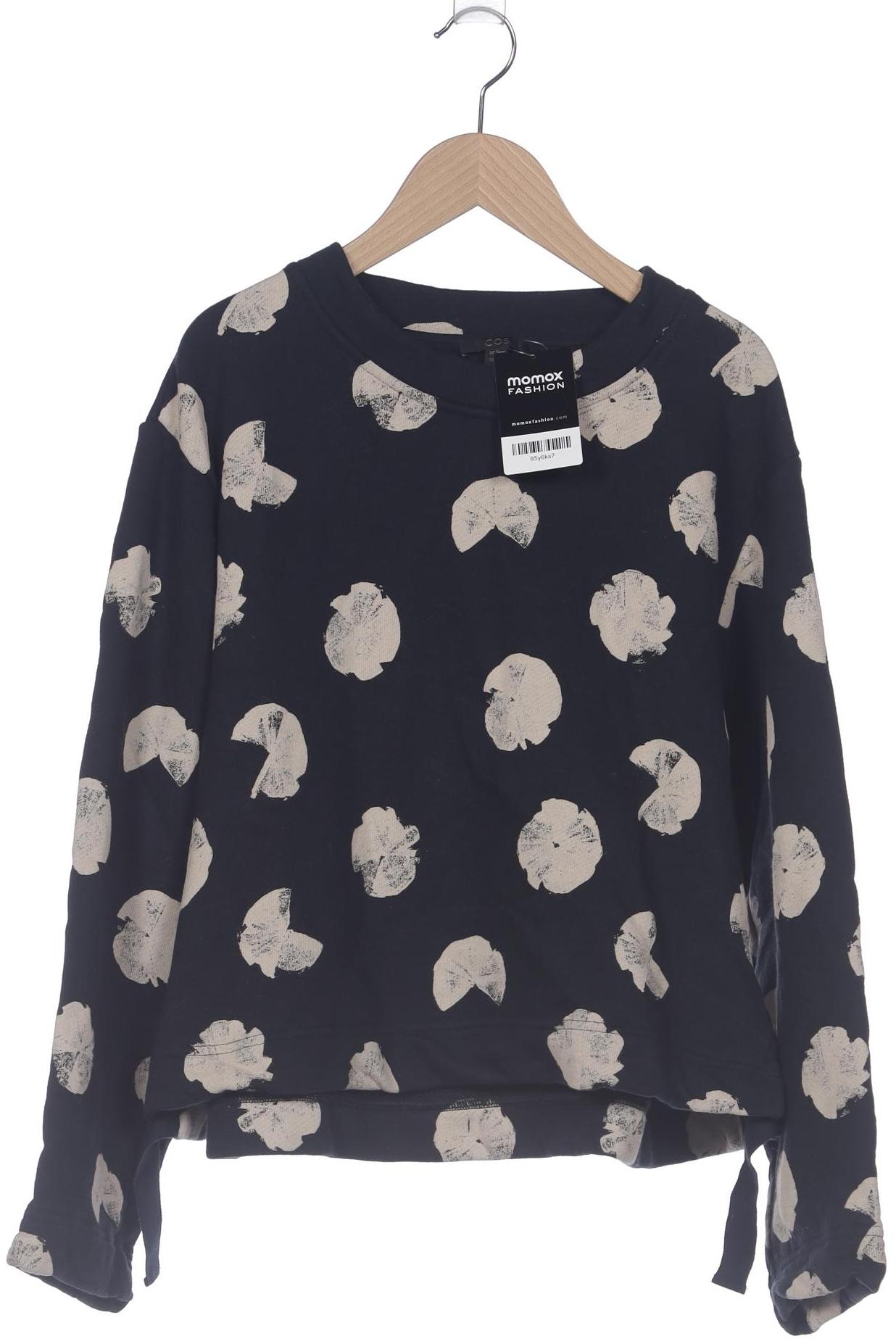 

COS Damen Sweatshirt, marineblau, Gr. 38