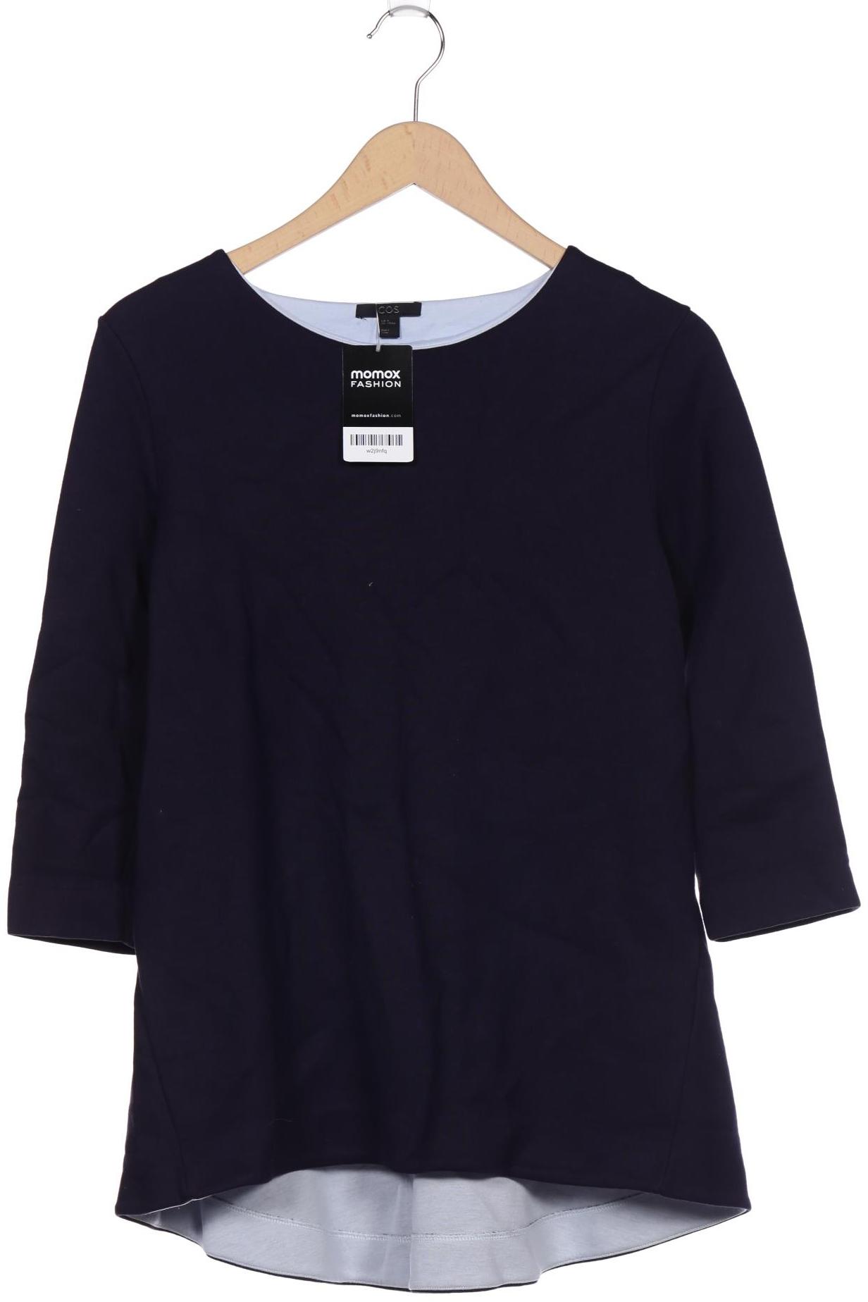 

COS Damen Sweatshirt, marineblau, Gr. 38